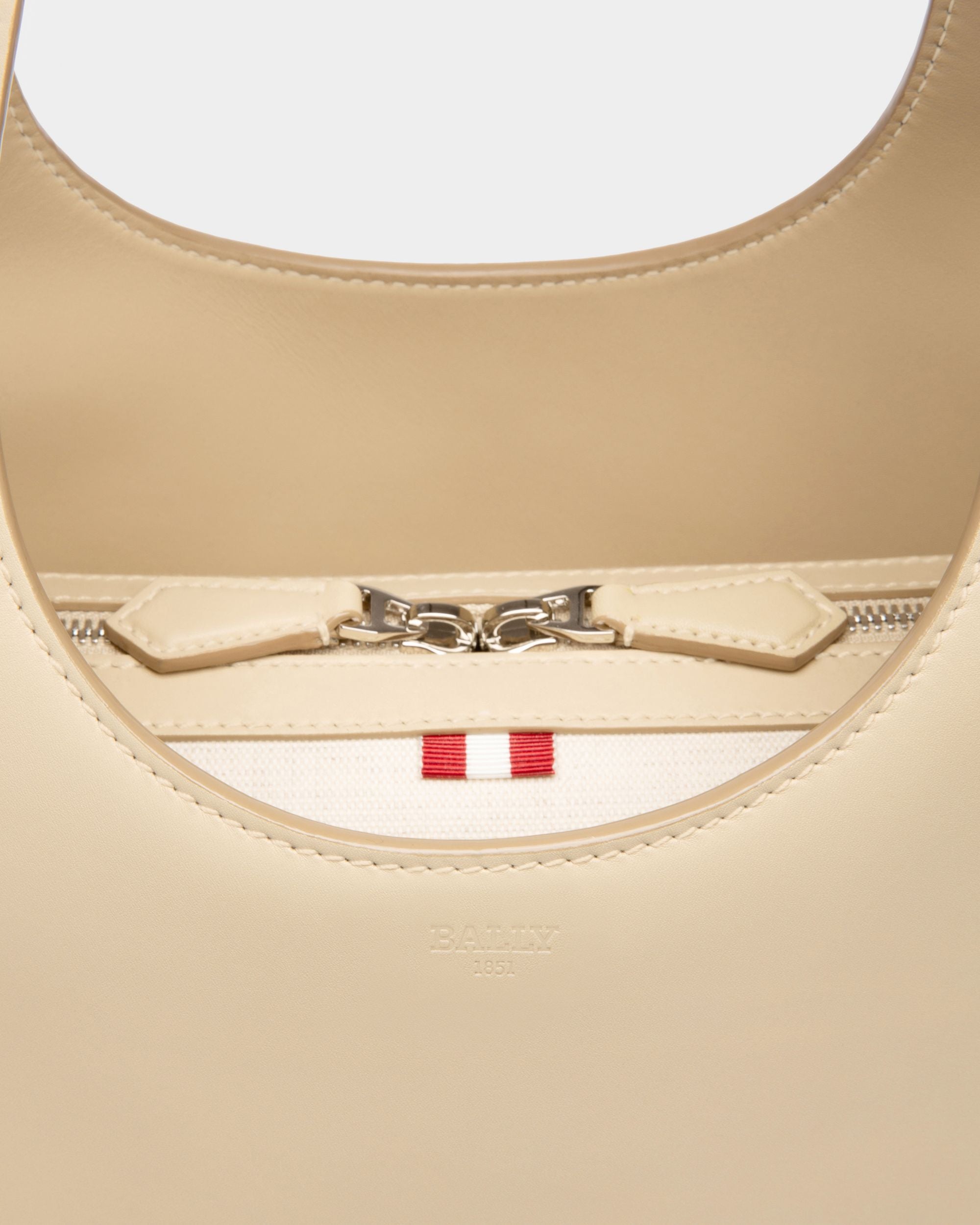 Ahres Borsa A Tracolla In Pelle Beige Chiaro - Donna - Bally - 05