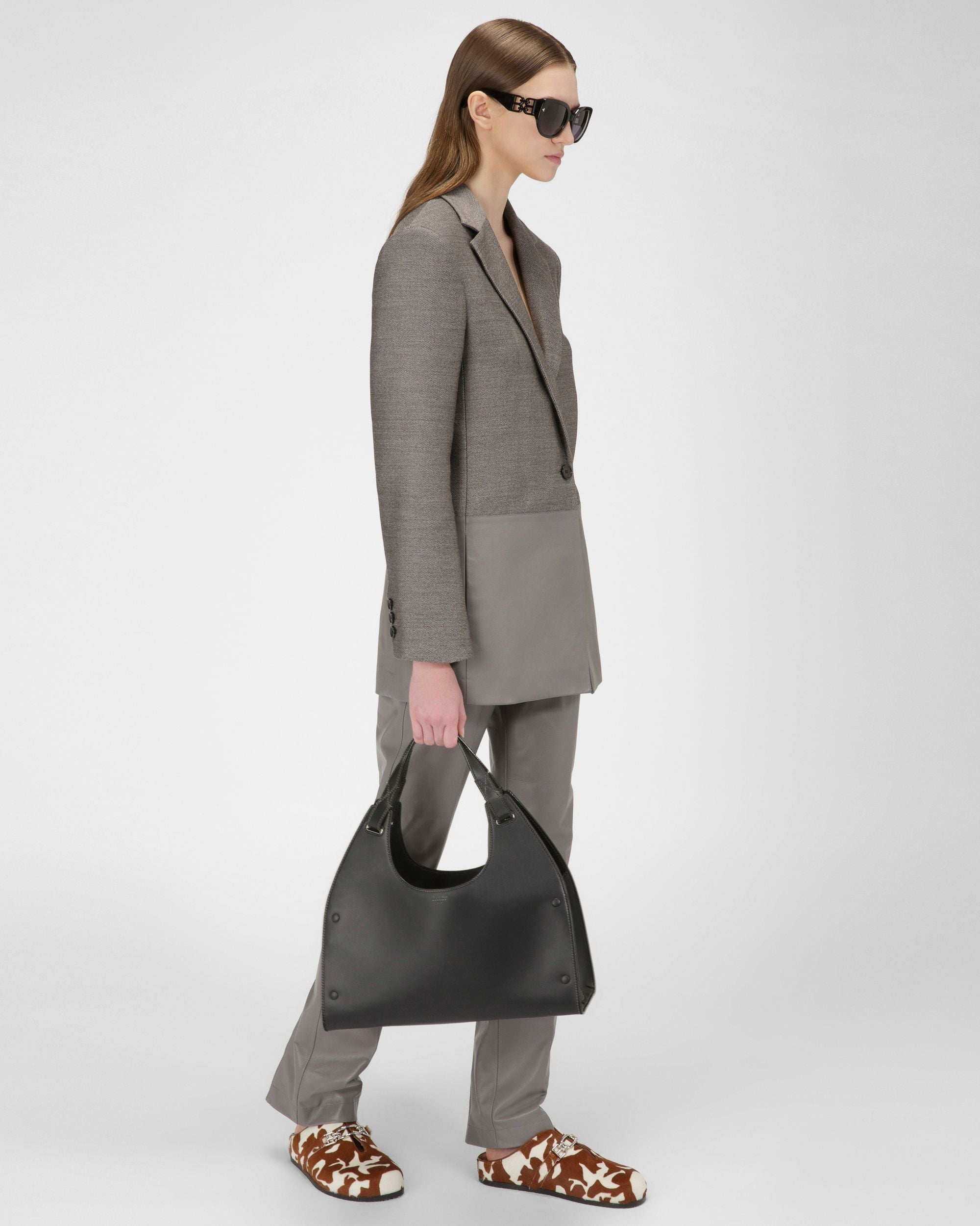 Ahres Borsa A Tracolla In Pelle Nera - Donna - Bally - 07