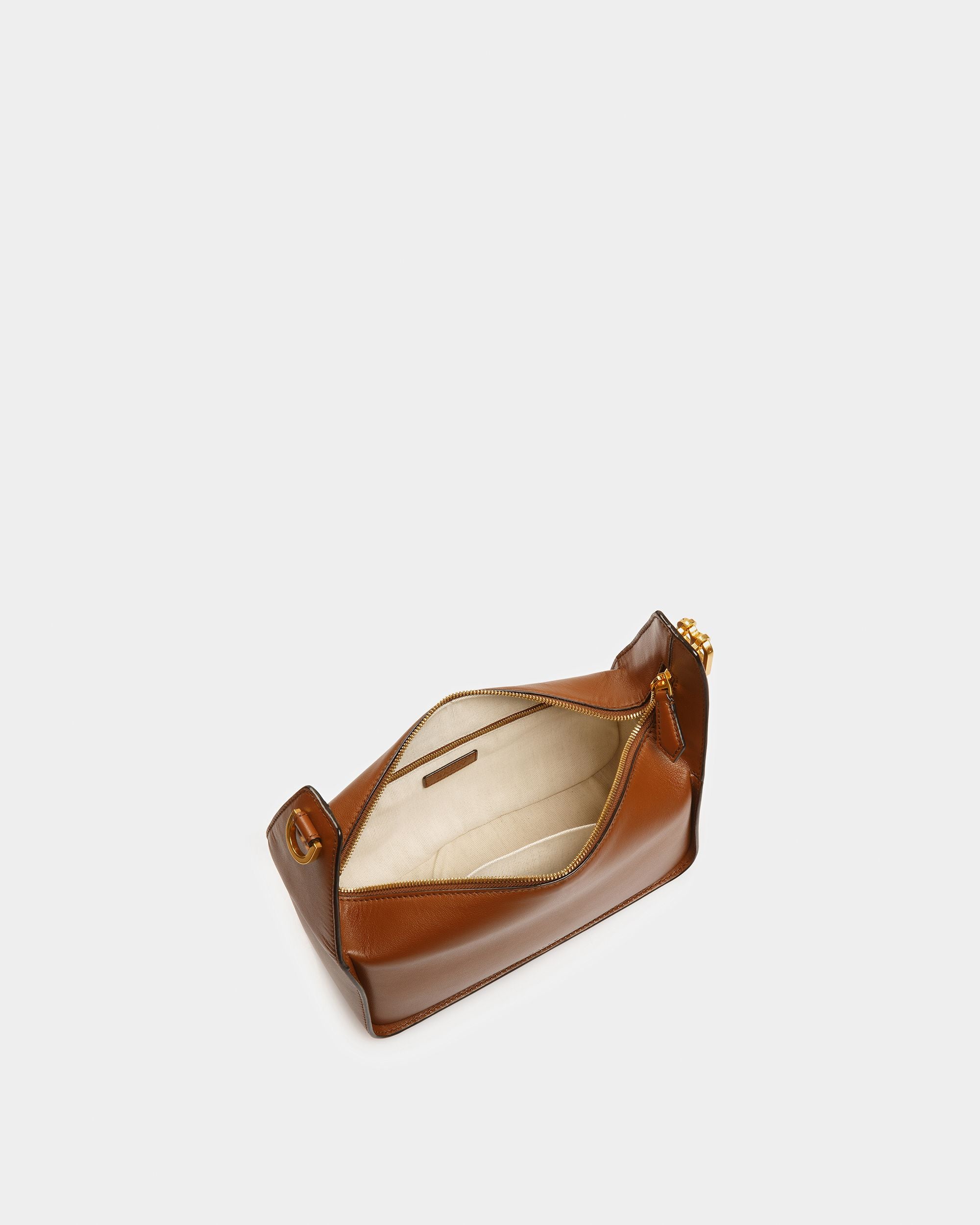 B-Hook Borsa A Spalla In Pelle Marrone - Donna - Bally - 04