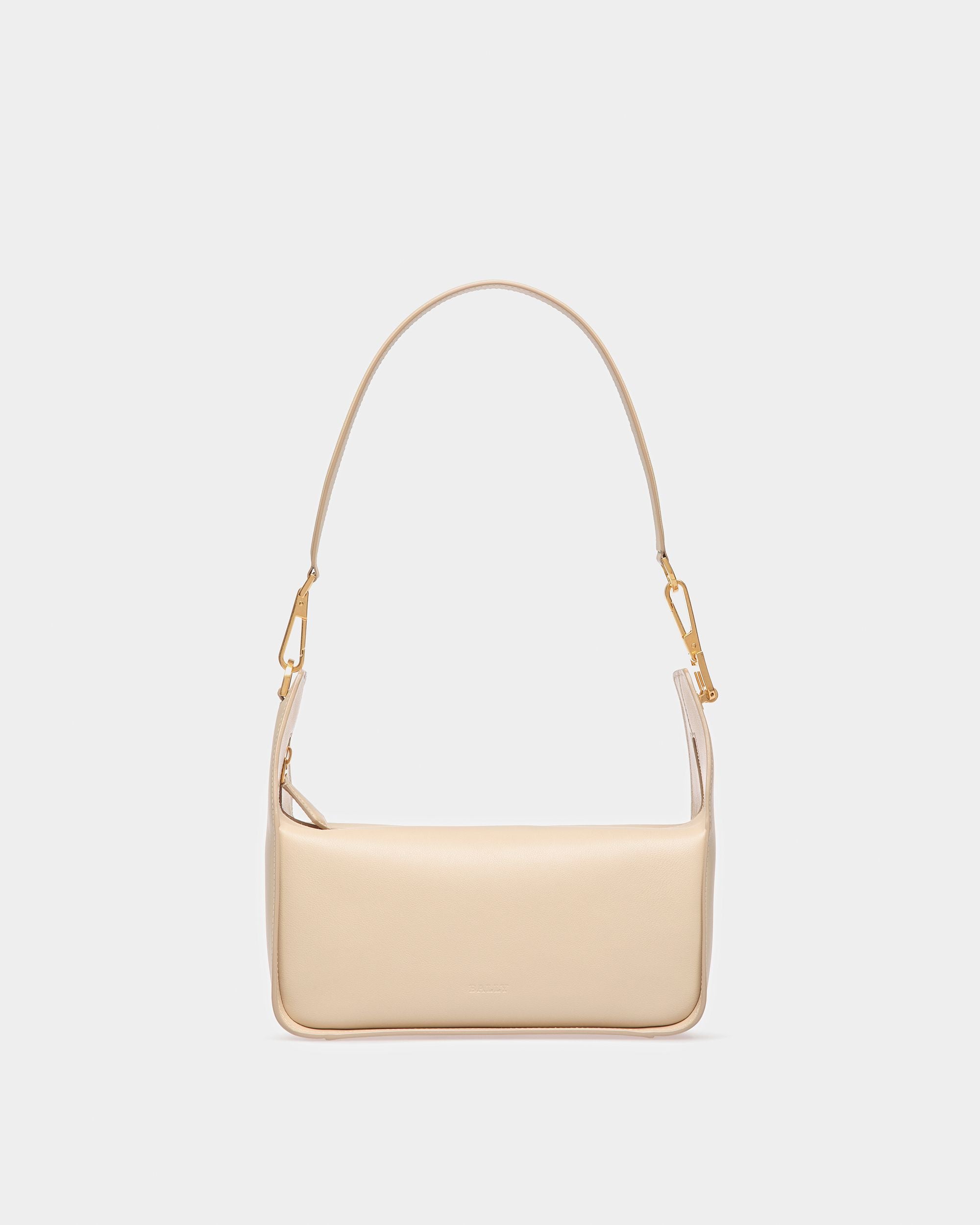 B-Hook Borsa A Spalla In Pelle Beige Scuro - Donna - Bally - 01