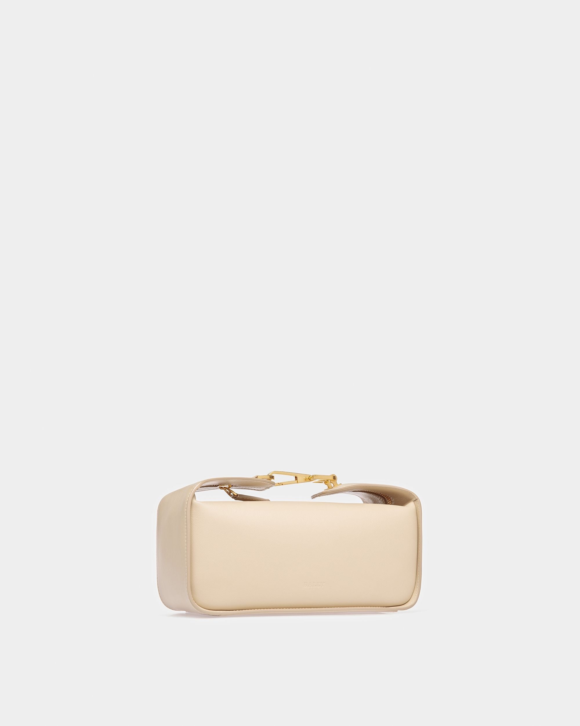 B-Hook Borsa A Spalla In Pelle Beige Scuro - Donna - Bally - 05