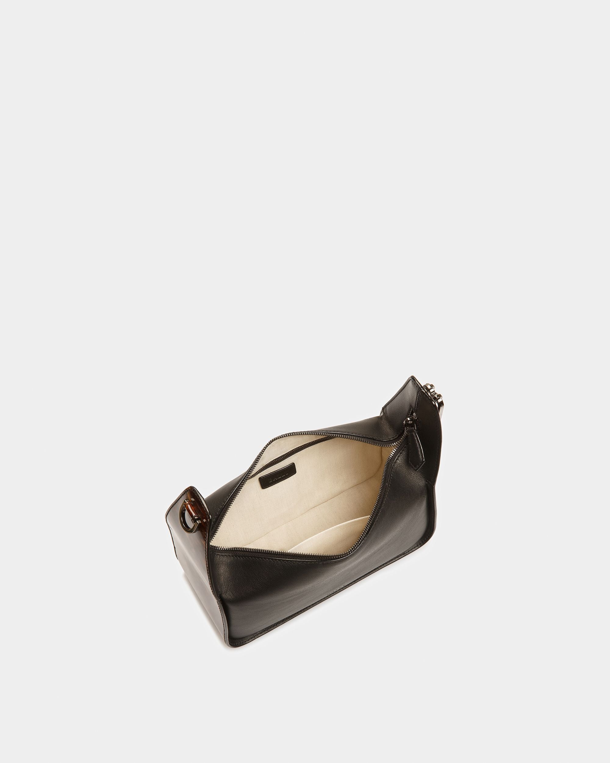 B-Hook Borsa A Spalla In Pelle Nera - Donna - Bally - 04