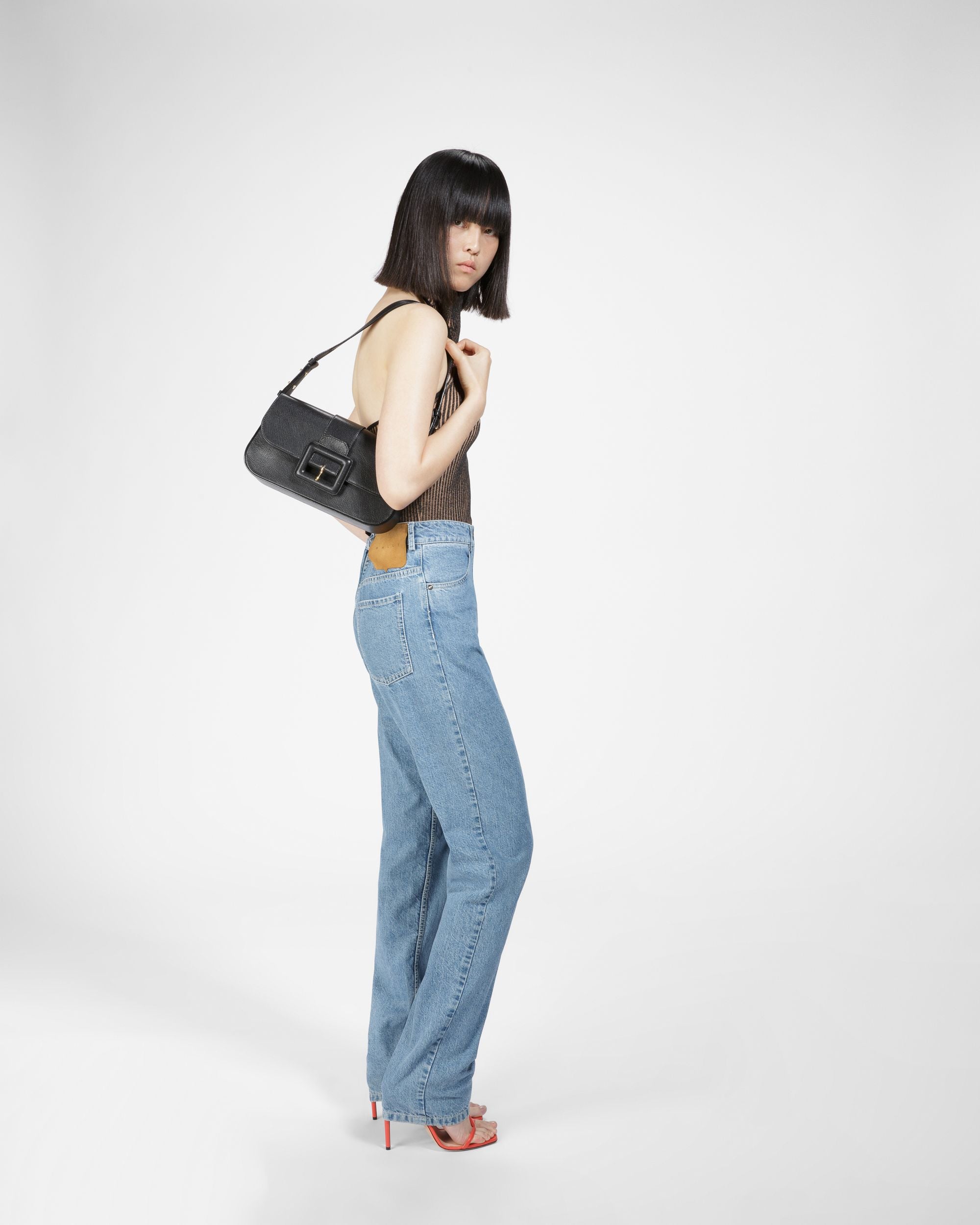 Jadha Borsa A Spalla In Pelle Nera - Donna - Bally - 06