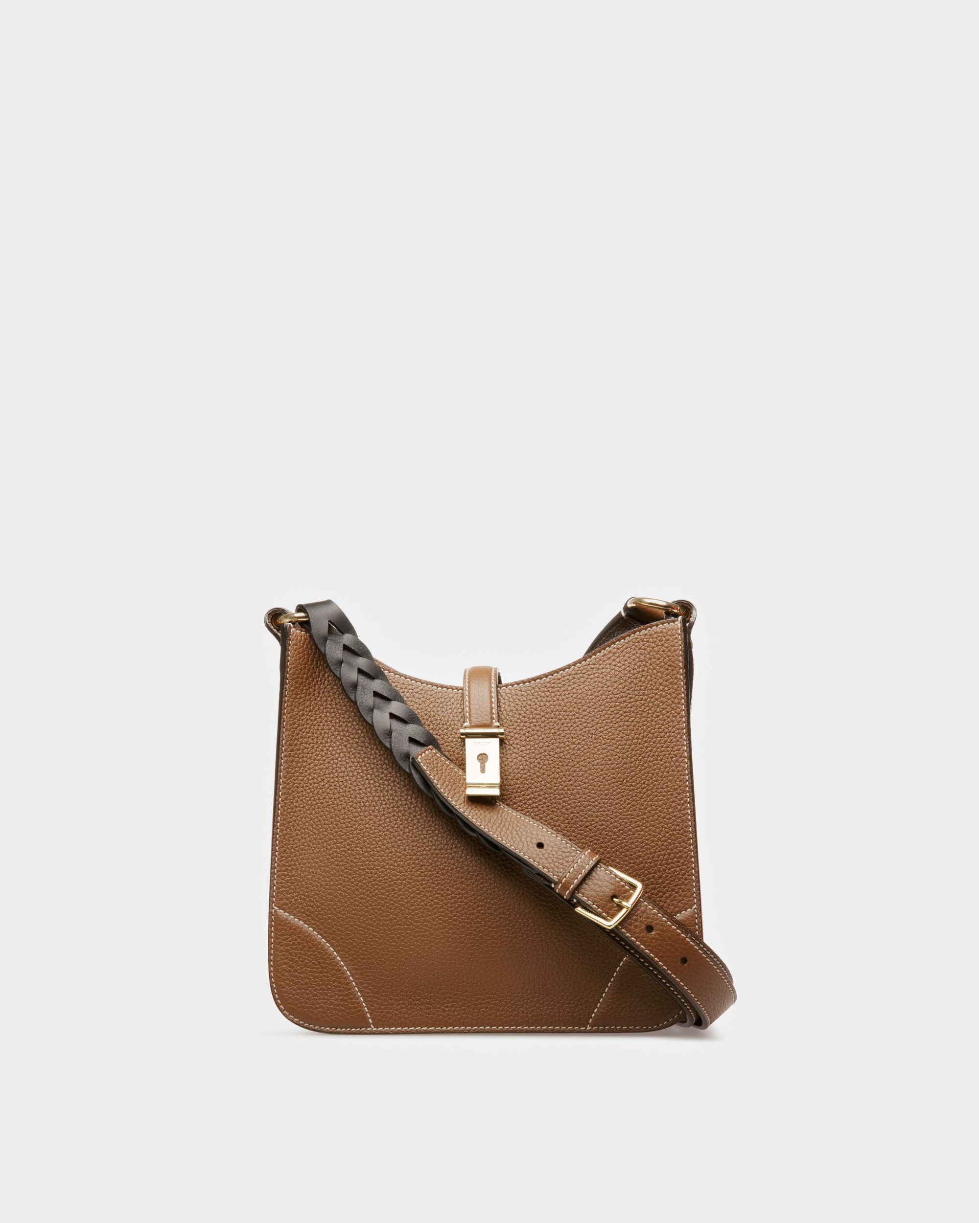 Lavynia Small Borsa Hobo In Pelle Marrone - Donna - Bally - 01