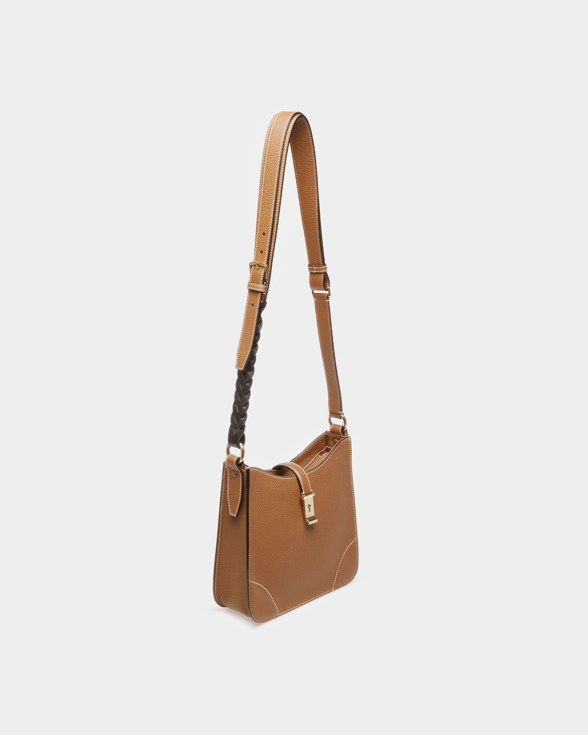 Lavynia Small Borsa Hobo In Pelle Marrone - Donna - Bally - 04