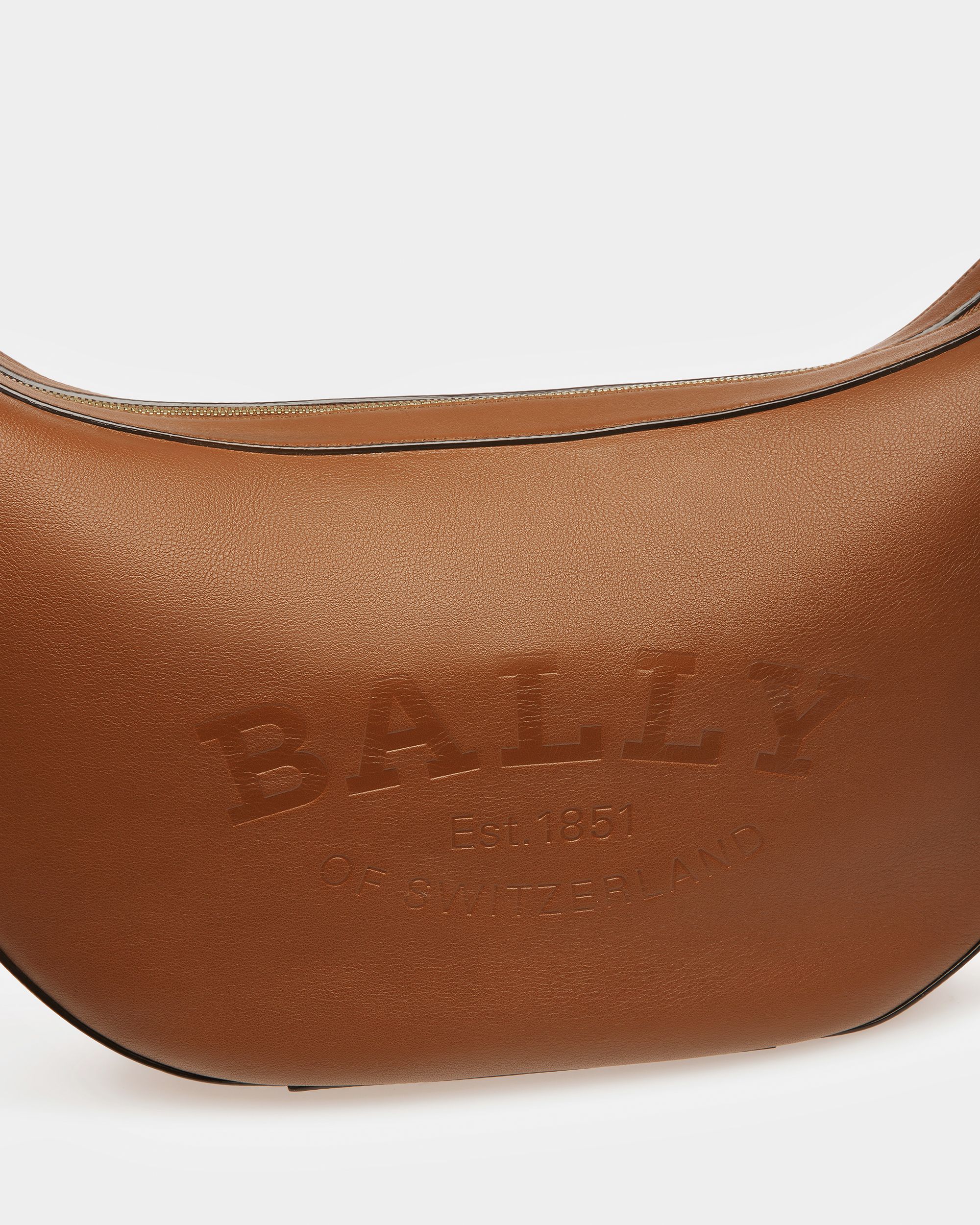 Charo Borsa A Spalla In Pelle Marrone - Donna - Bally - 05