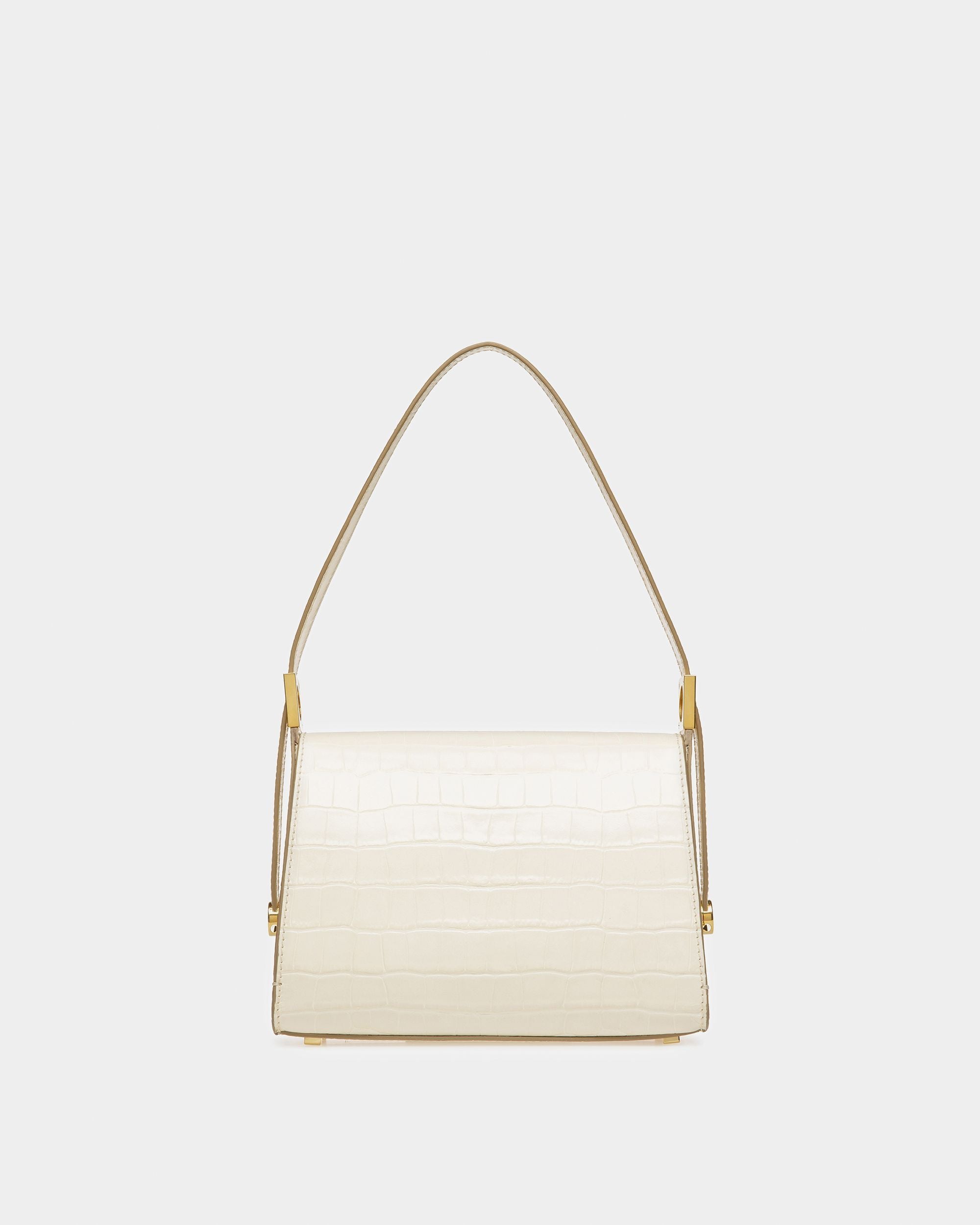 Borsa Con Manico Superiore Emblem In Pelle Goffrata Cocco - Donna - Bally - 03