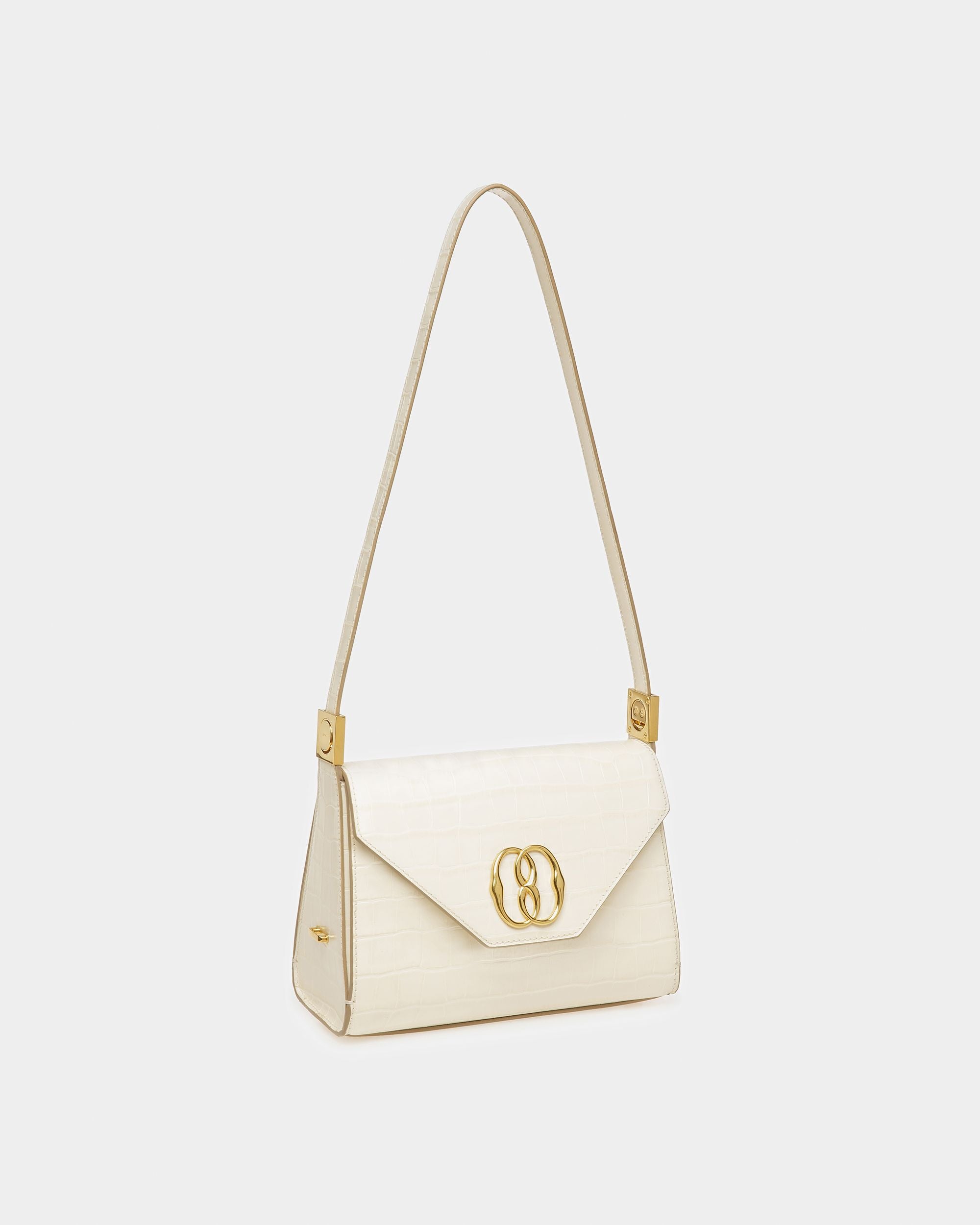 Borsa Con Manico Superiore Emblem In Pelle Goffrata Cocco - Donna - Bally - 04