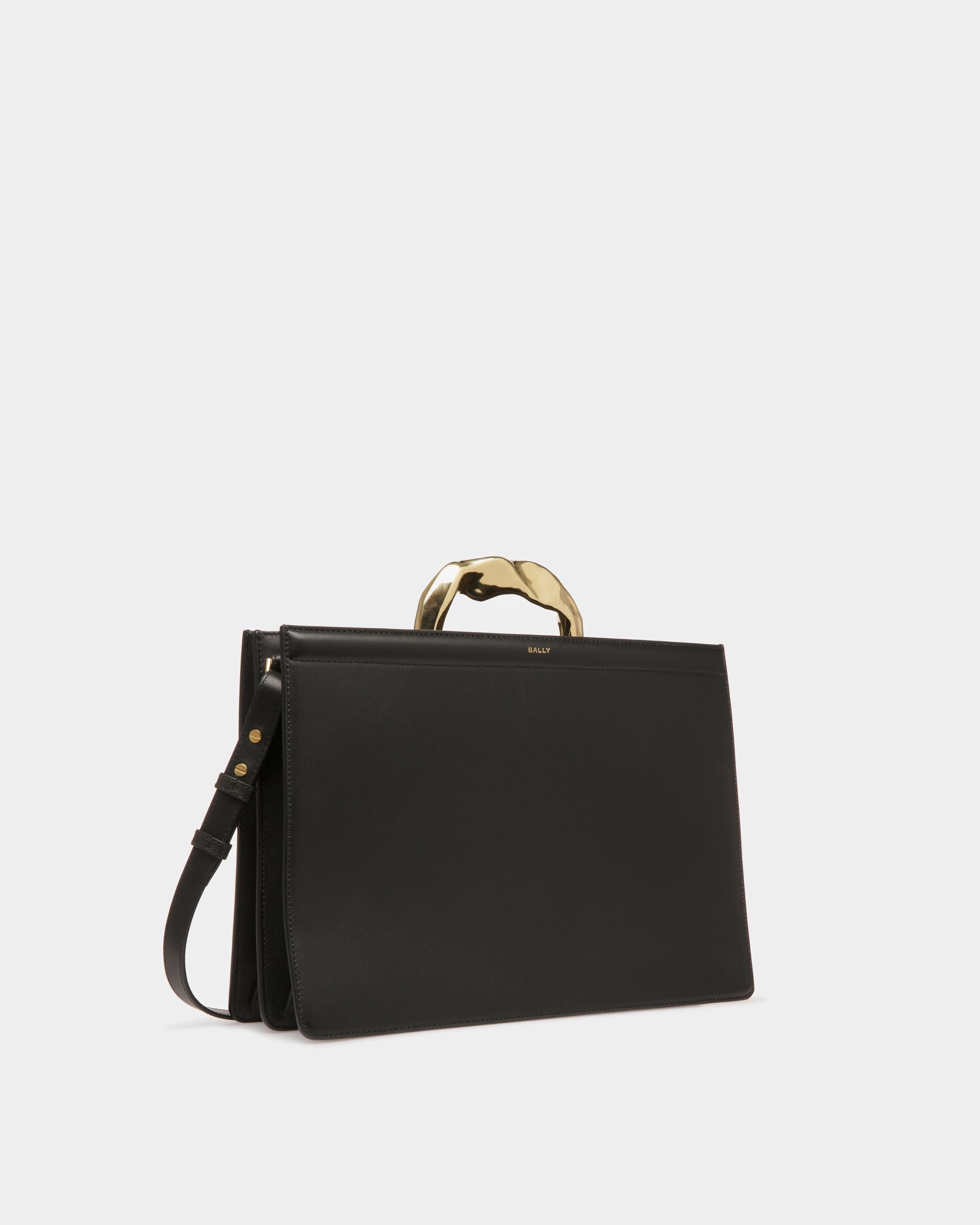 Borsa A Mano Baroque In Pelle Nera - Donna - Bally - 04