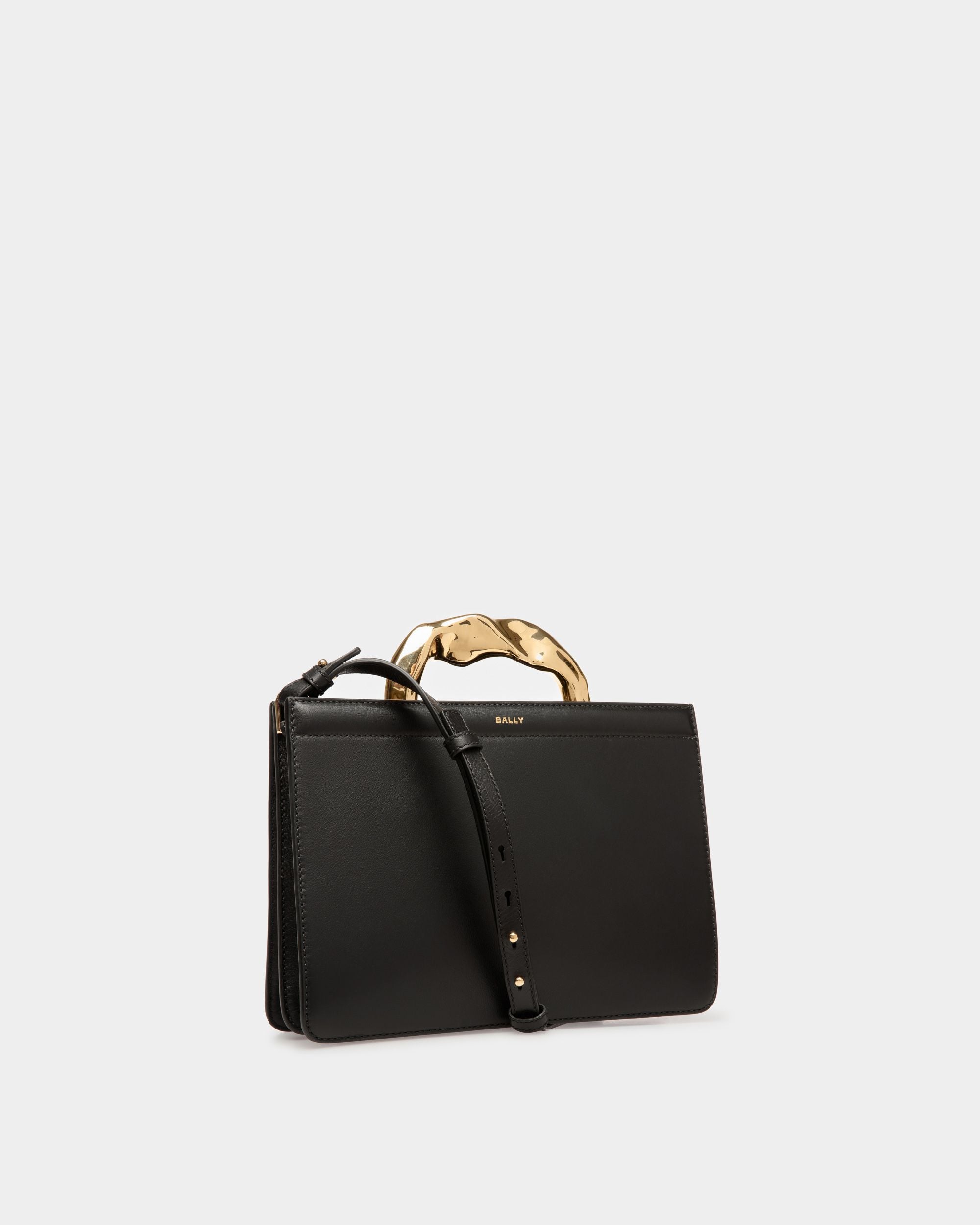 Borsa A Mano Baroque In Pelle Nera - Donna - Bally - 04
