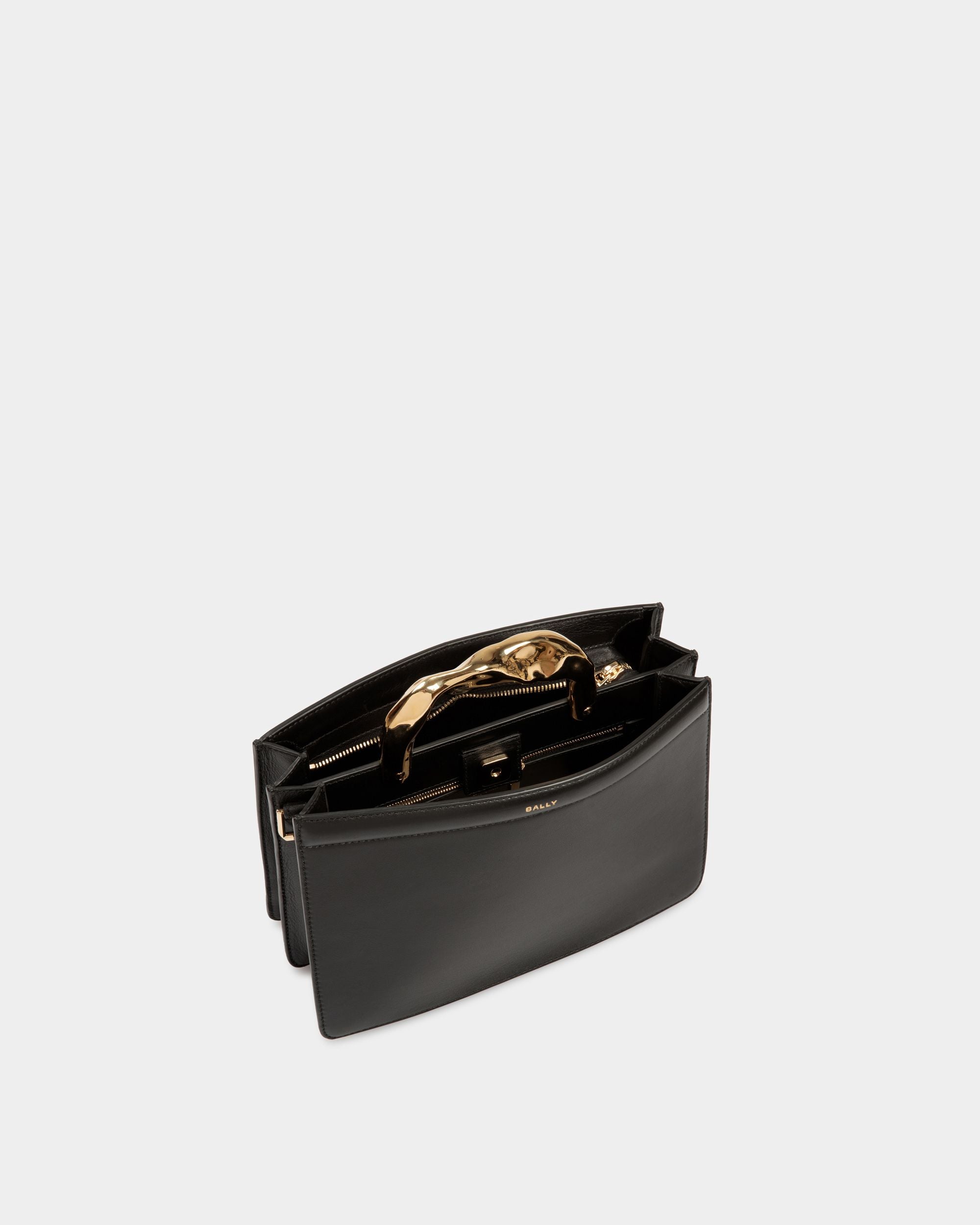 Borsa A Mano Baroque In Pelle Nera - Donna - Bally - 05