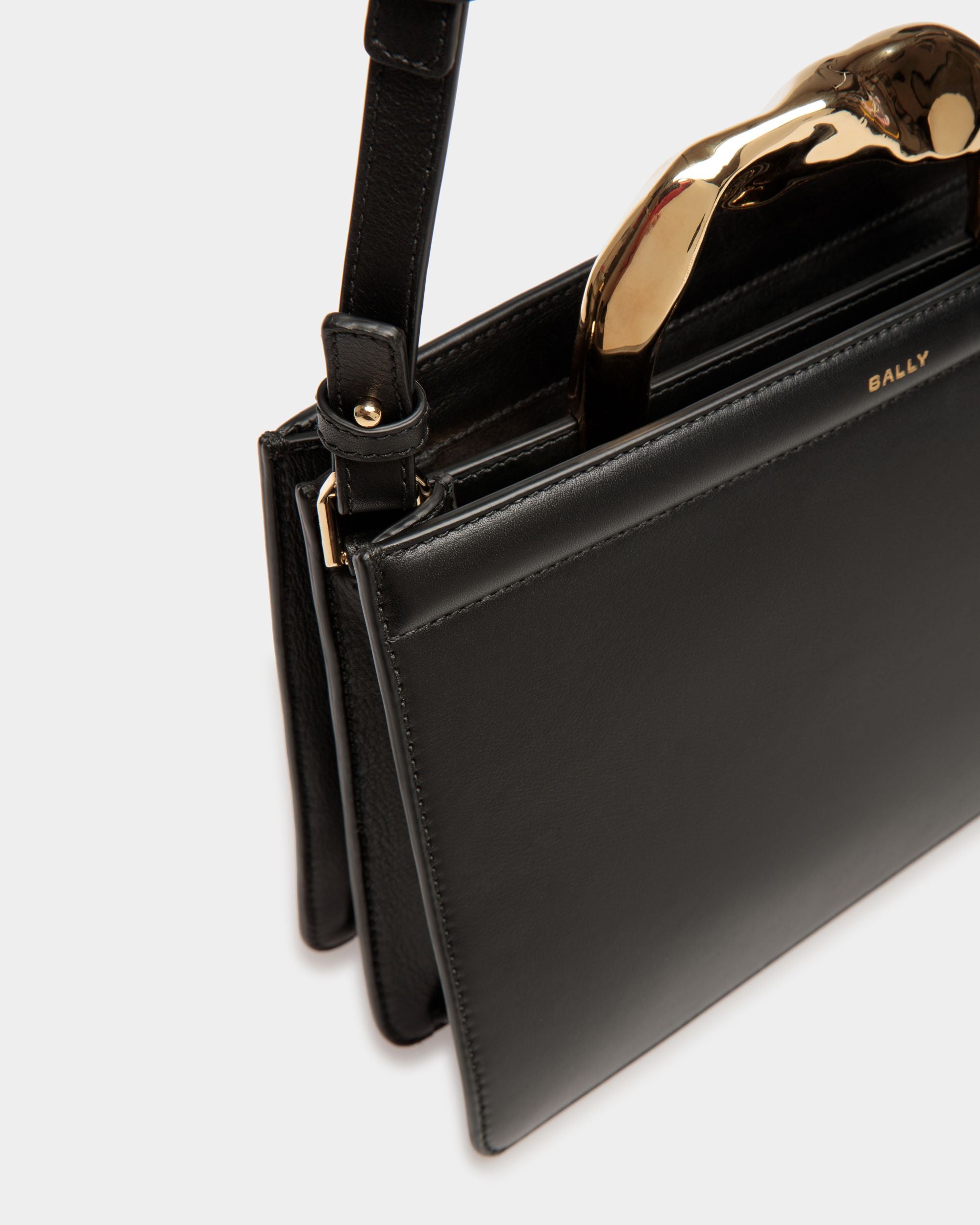 Borsa A Mano Baroque In Pelle Nera - Donna - Bally - 06