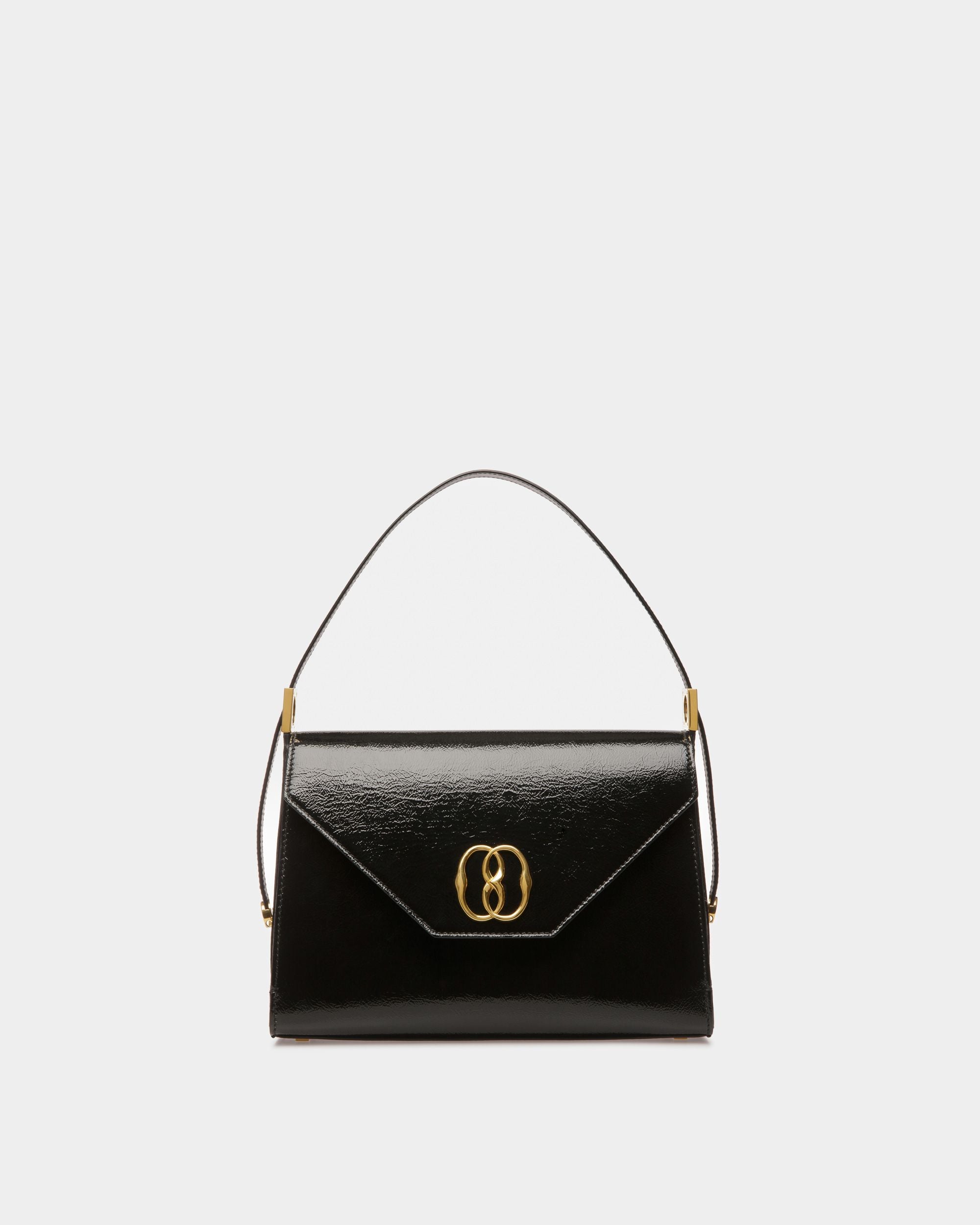 Borsa A Spalla Emblem In Pelle Nera - Donna - Bally - 01