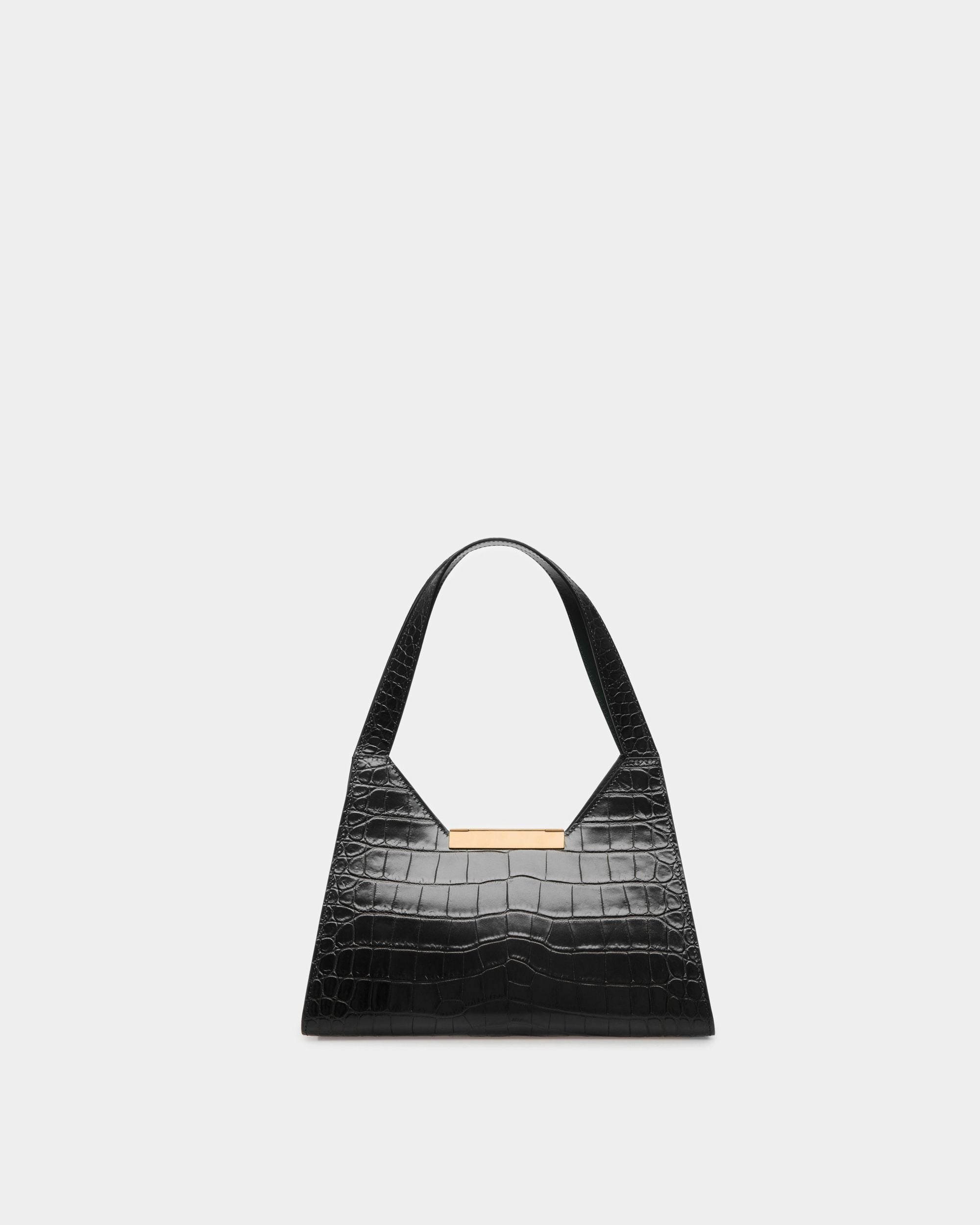 Borsa A Spalla Trilliant In Pelle Nera - Donna - Bally - 02