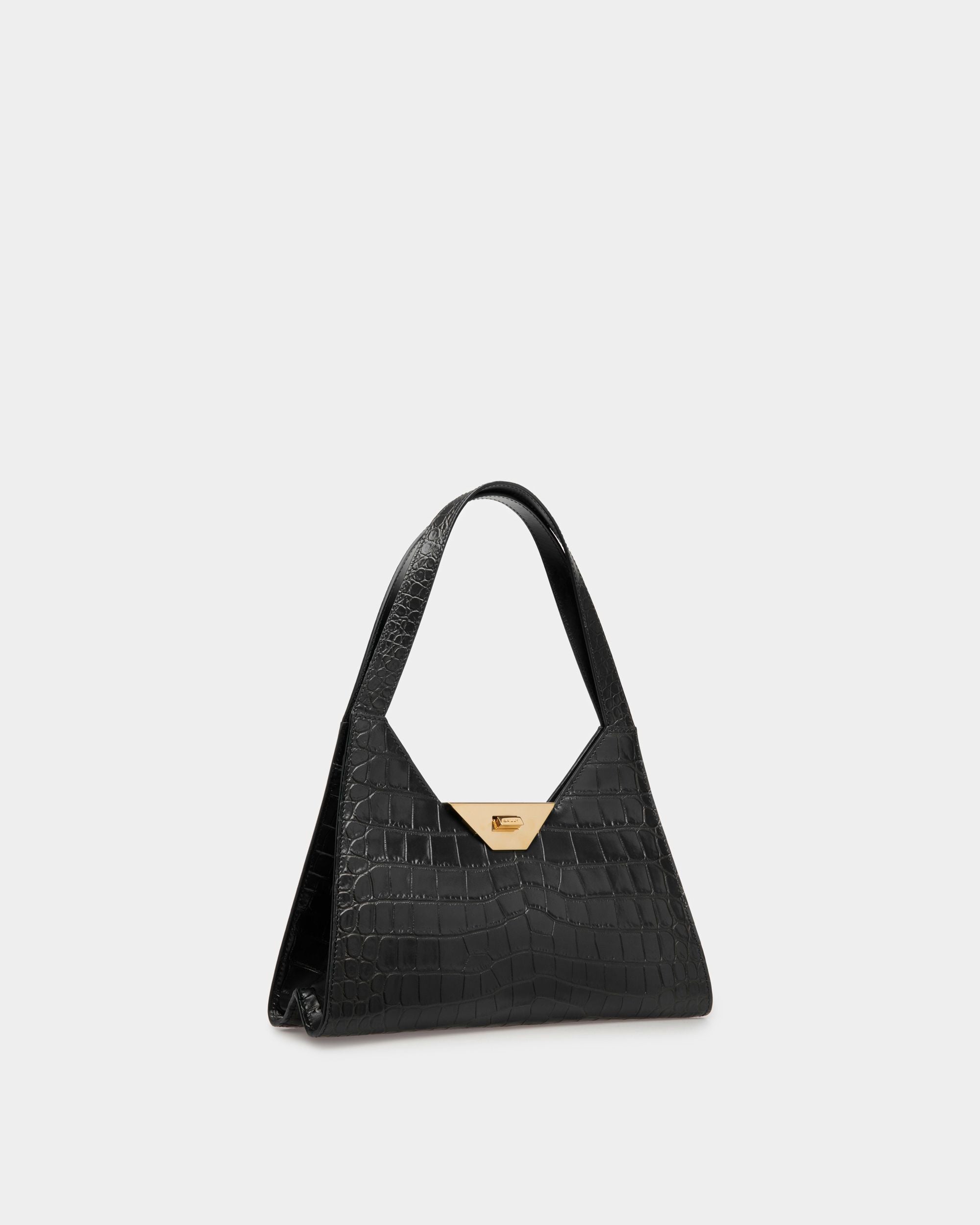 Borsa A Spalla Trilliant In Pelle Nera - Donna - Bally - 03