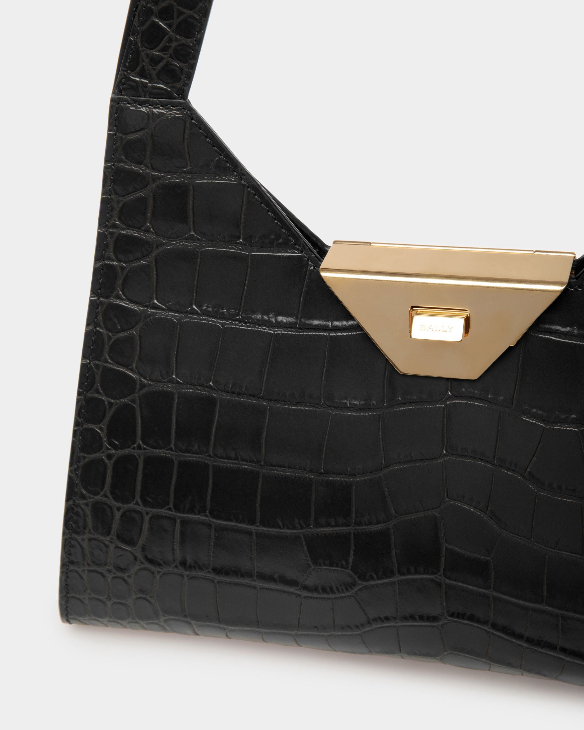 Borsa A Spalla Trilliant In Pelle Nera - Donna - Bally - 05