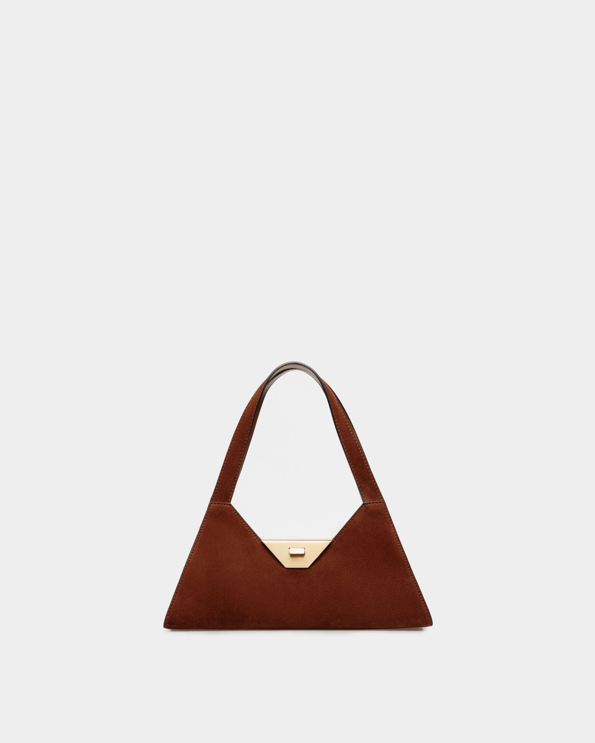 Borsa A Spalla Trilliant Small In Pelle Scamosciata Marrone - Donna - Bally - 01