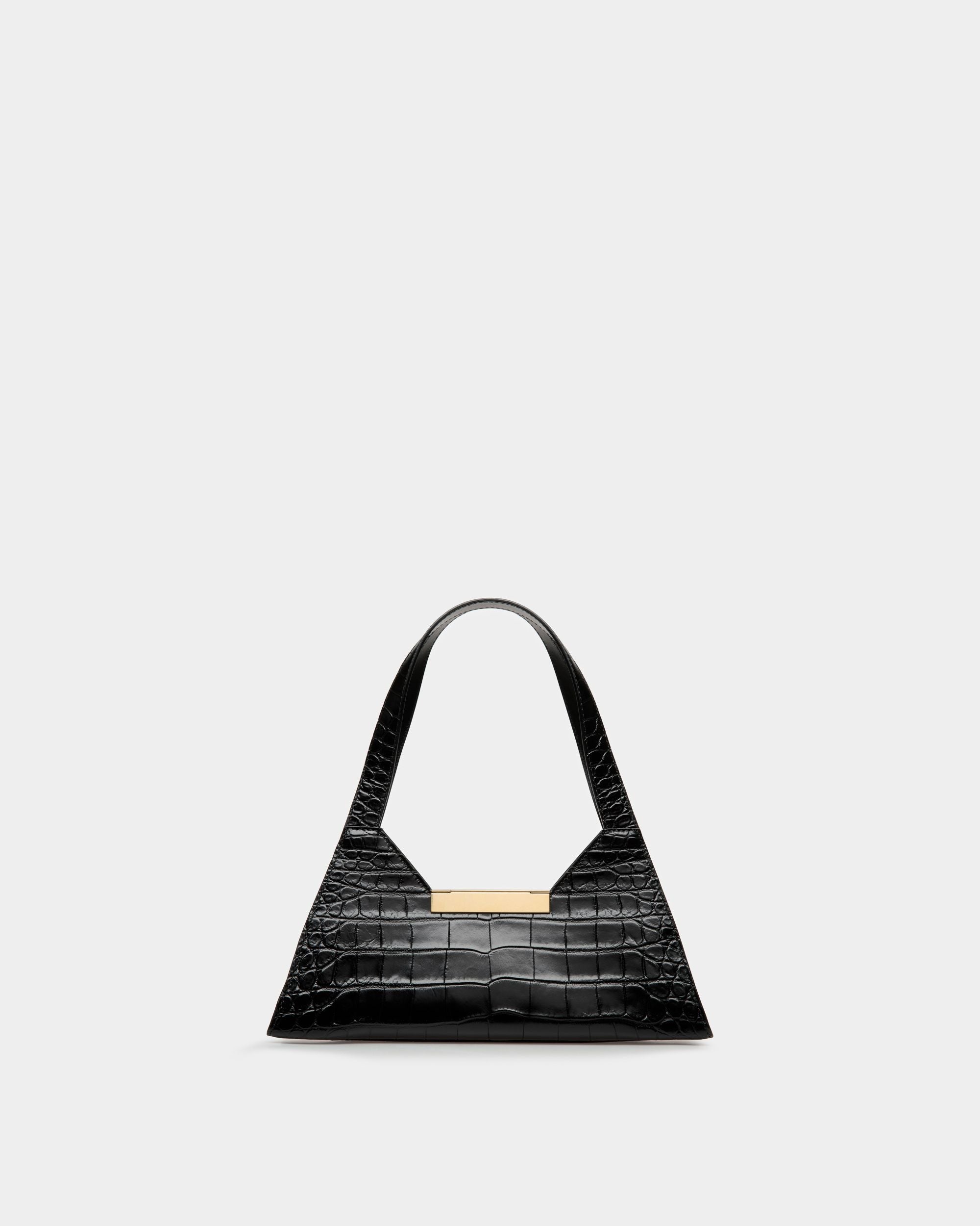Borsa A Spalla Trilliant Small In Pelle Nera - Donna - Bally - 03