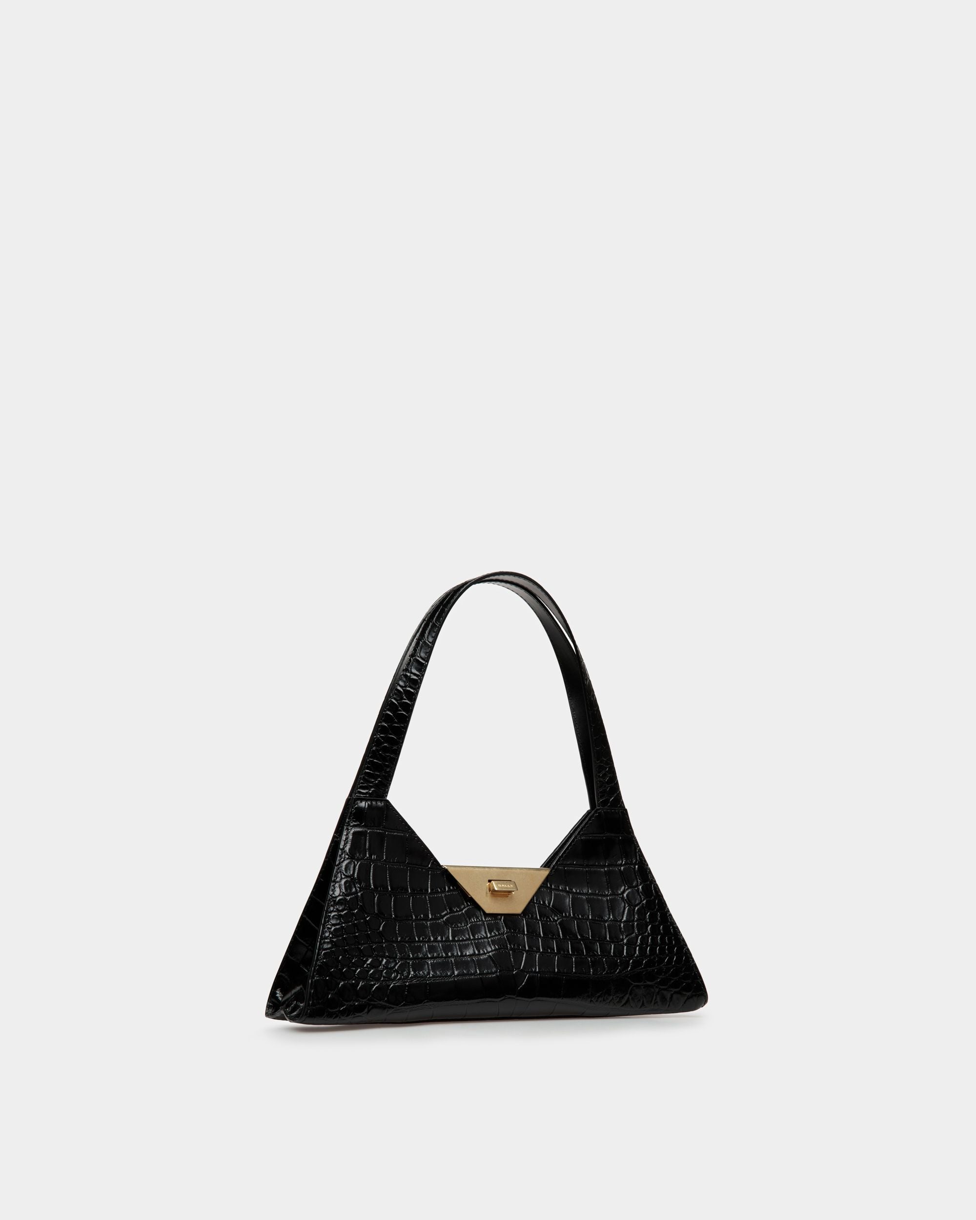 Borsa A Spalla Trilliant Small In Pelle Nera - Donna - Bally - 04