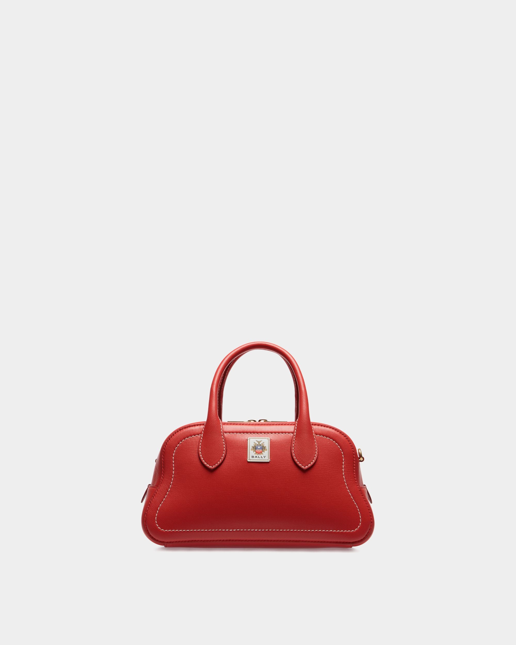 Borsa A Mano Unda In Pelle Granata Rossa - Donna - Bally - 01