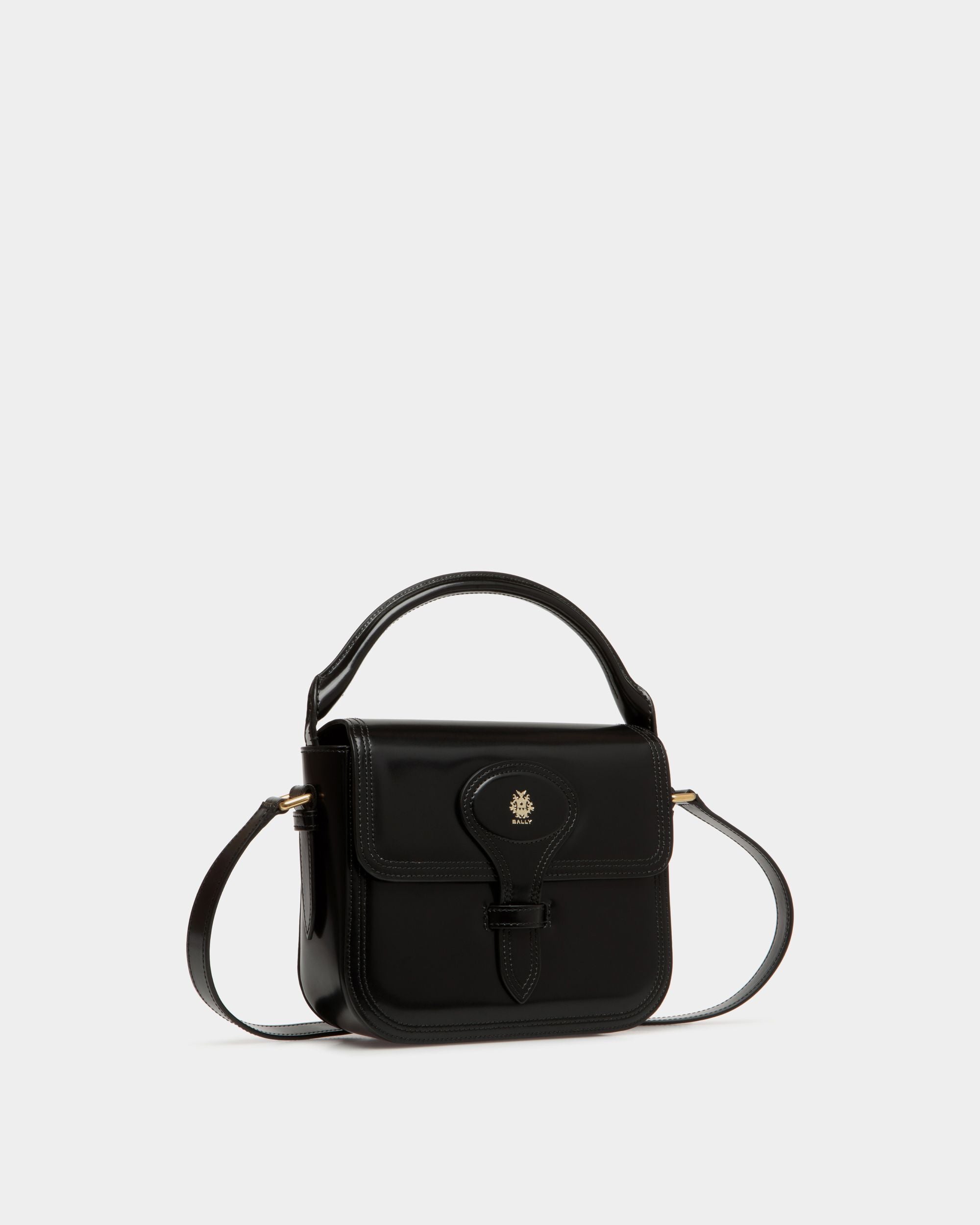 Borsa Mini Beckett In Pelle Spazzolata Nera - Donna - Bally - 04