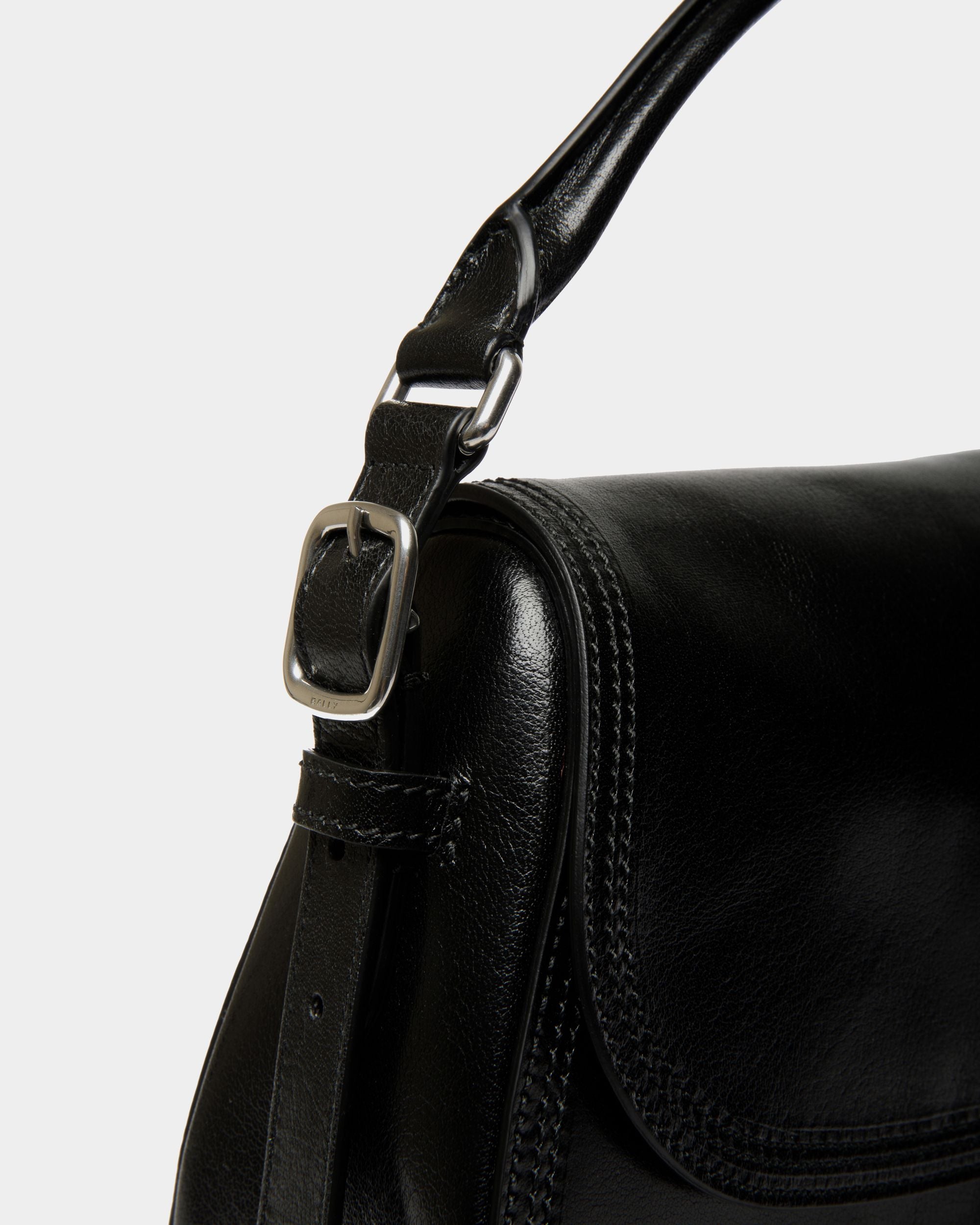 Borsa A Spalla Beckett In Pelle Nera - Donna - Bally - 05