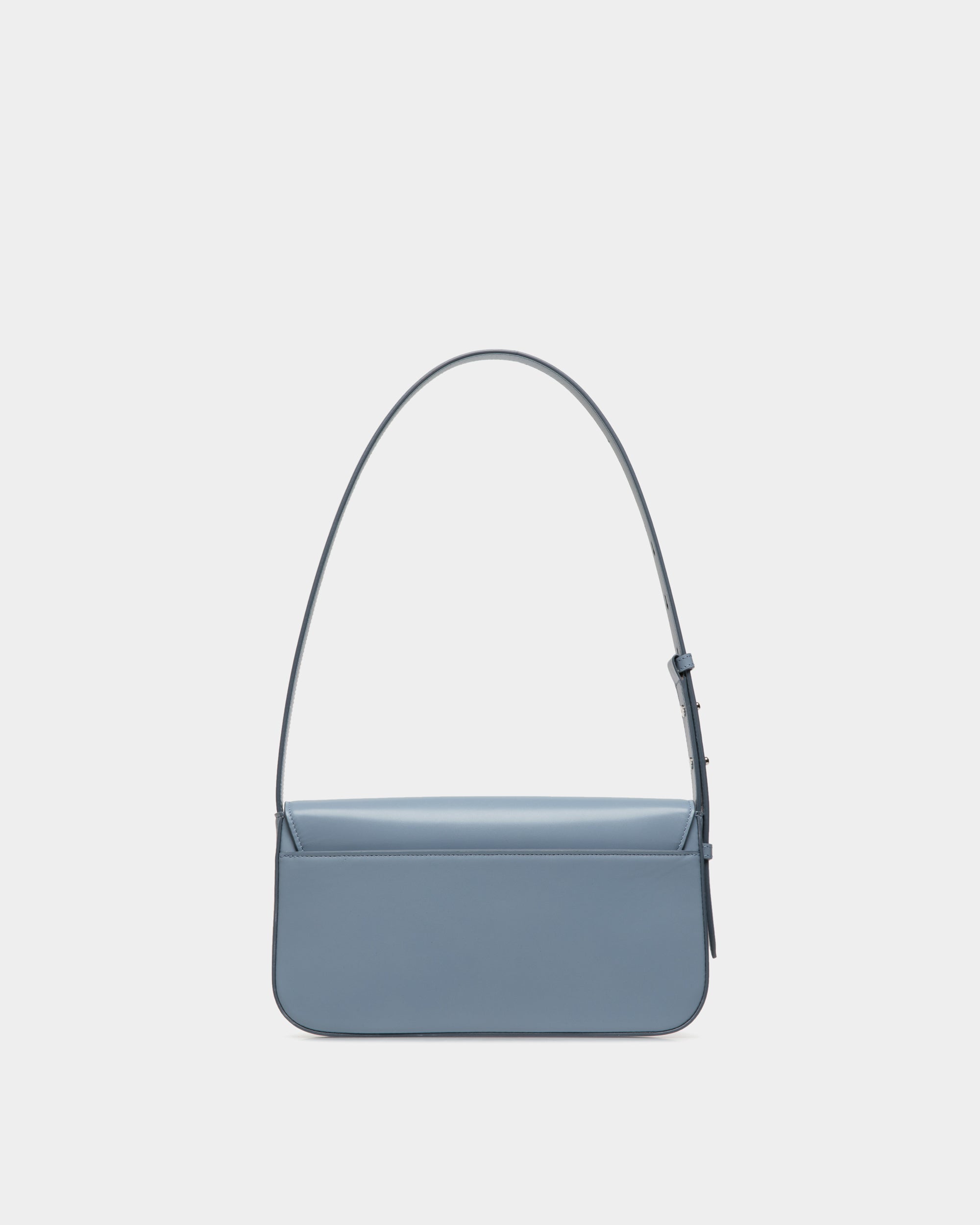 Borsa A Spalla Piccola Ollam In Pelle Light Blue - Donna - Bally - 03