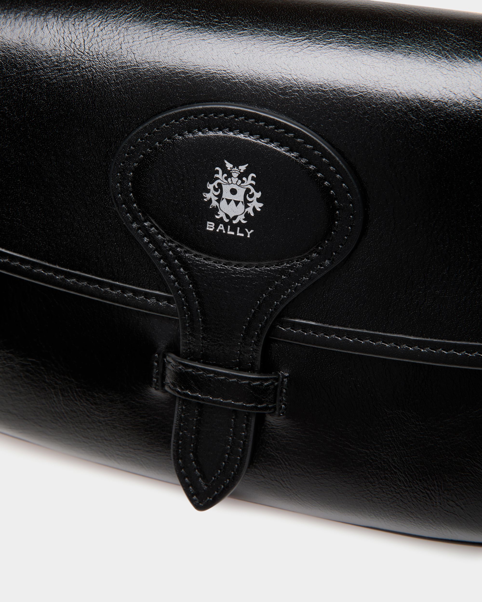 Borsa A Tracolla Beckett In Pelle Nera - Donna - Bally - 06