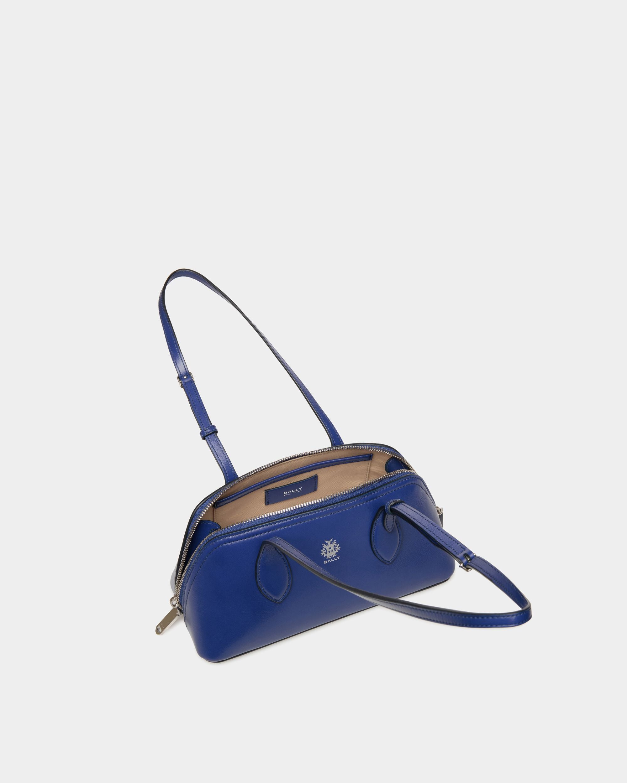 Borsa Mini Ray In Pelle Blu - Donna - Bally - 04