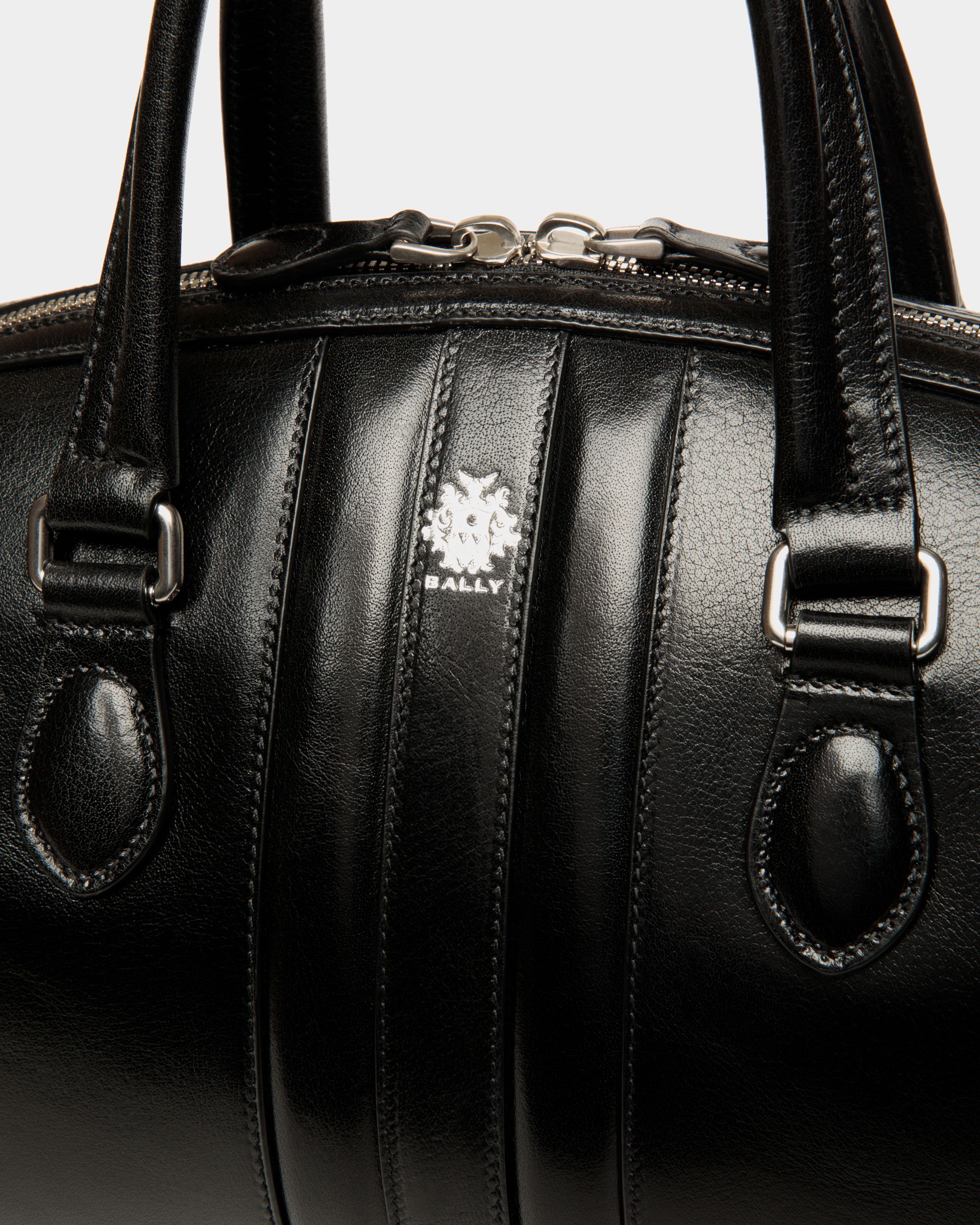 Borsa A Mano Beckett In Pelle Nera - Donna - Bally - 01