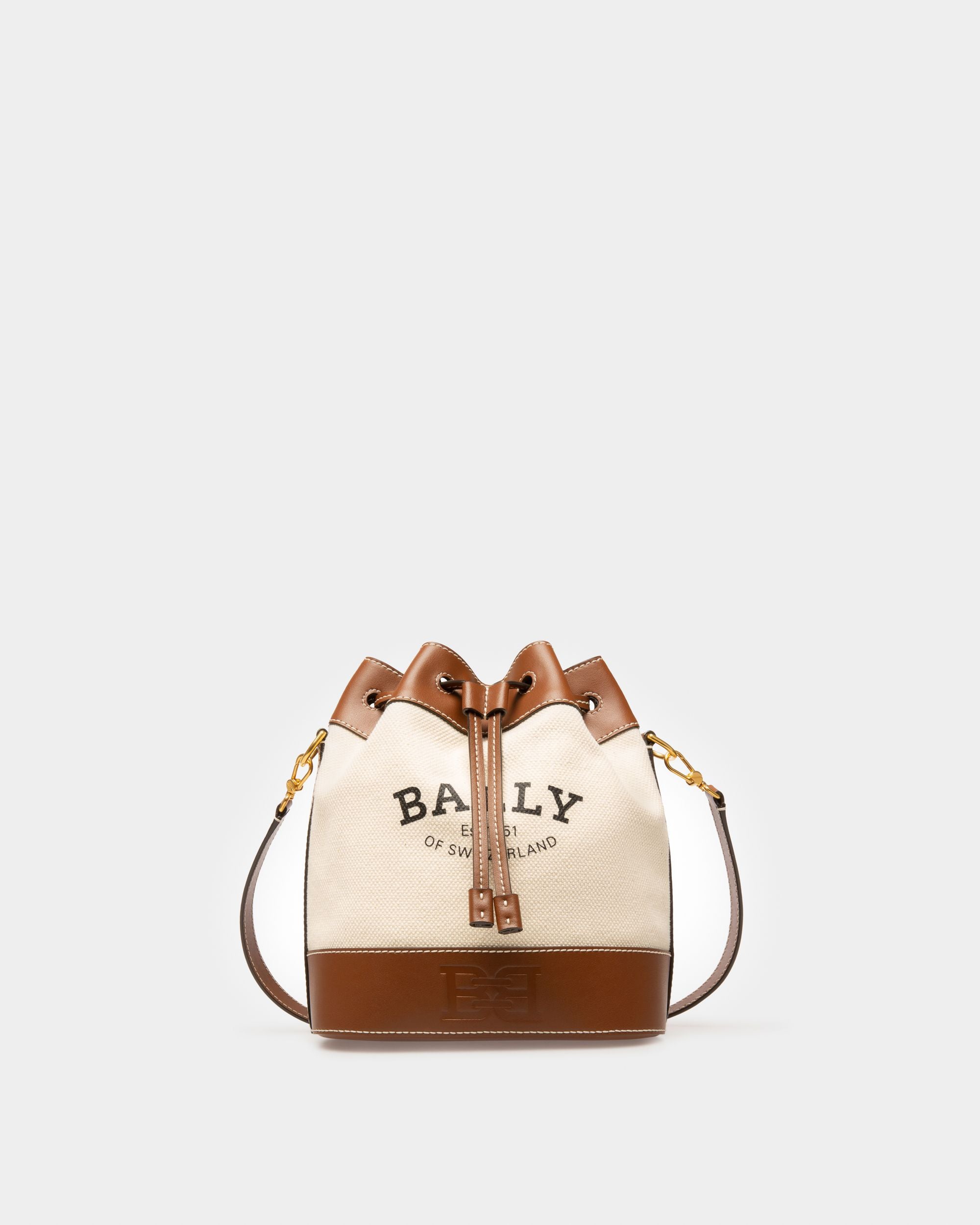 Borsa A Secchiello In Tessuto Color Naturale - Donna - Bally - 01