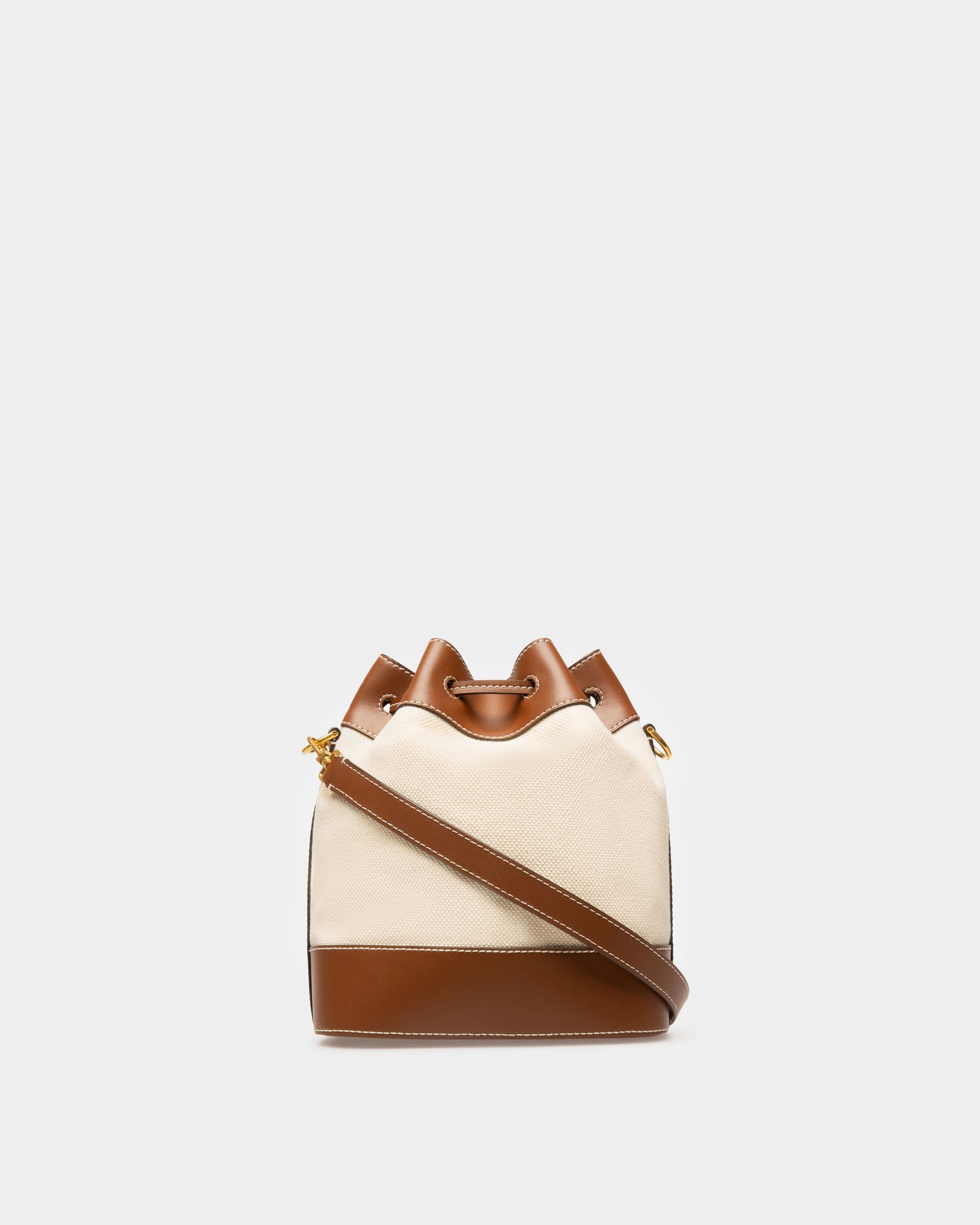 Borsa A Secchiello In Tessuto Color Naturale - Donna - Bally - 02