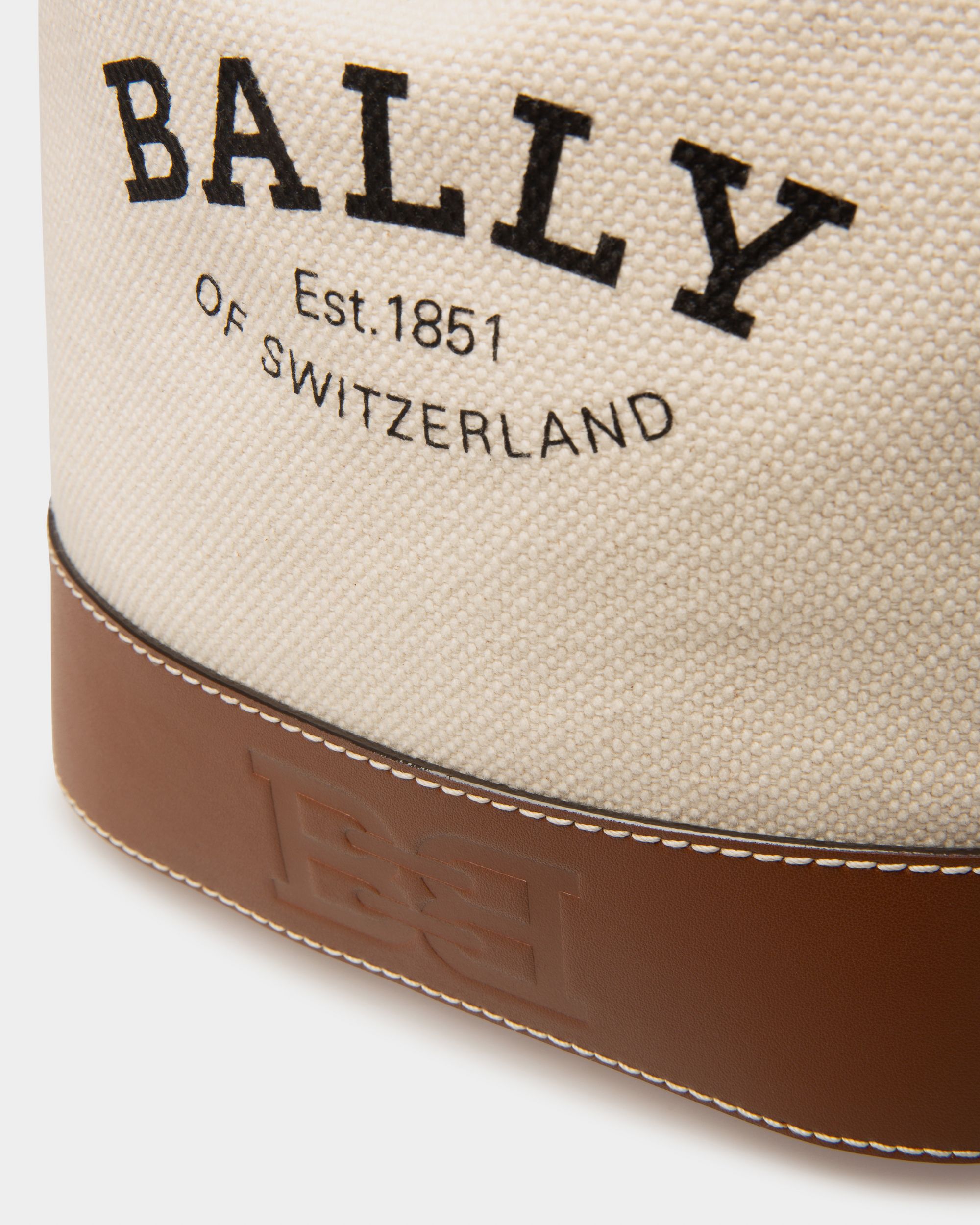Borsa A Secchiello In Tessuto Color Naturale - Donna - Bally - 04