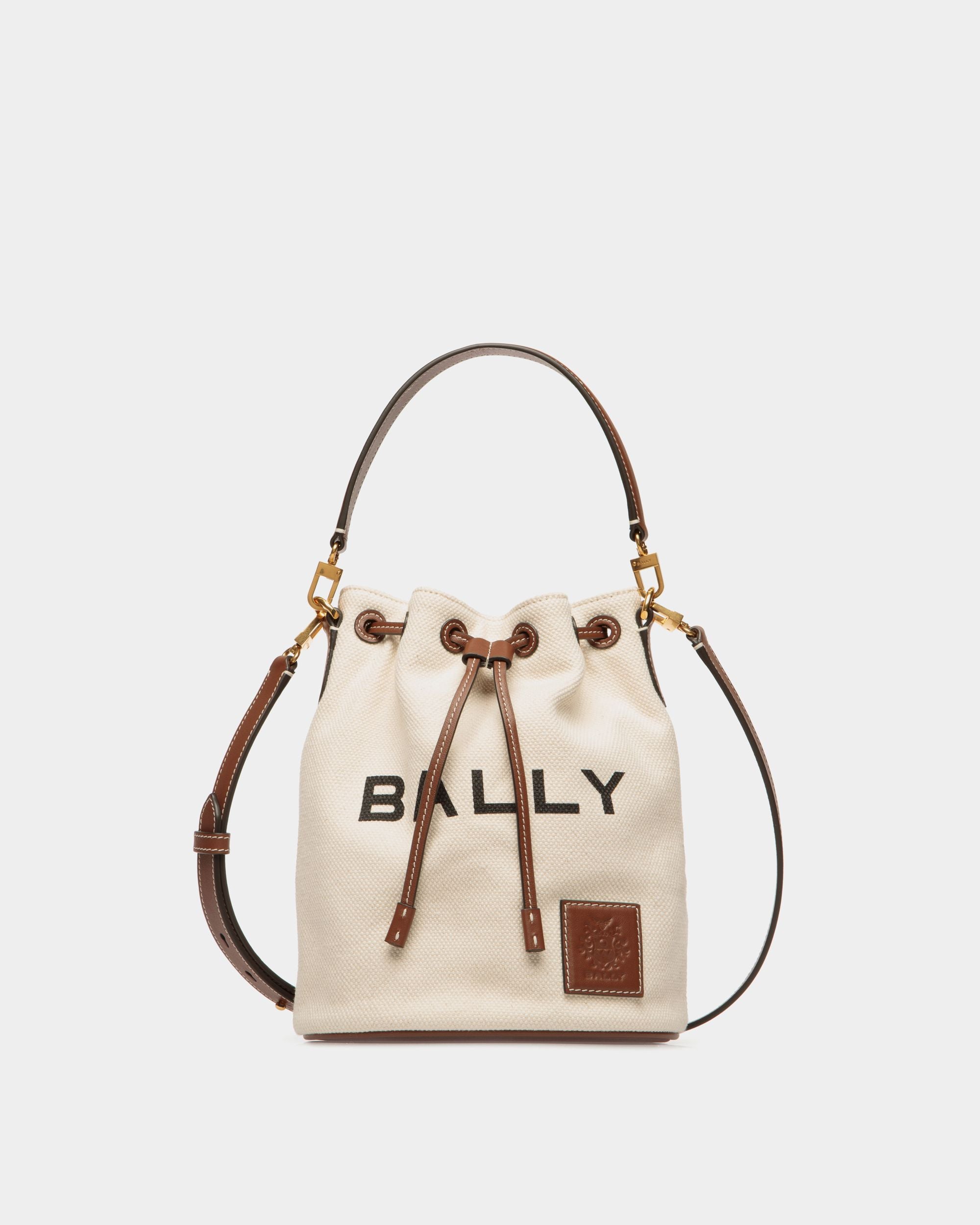 Borsa A Secchiello Akelei In Tela Color Naturale - Donna - Bally - 01