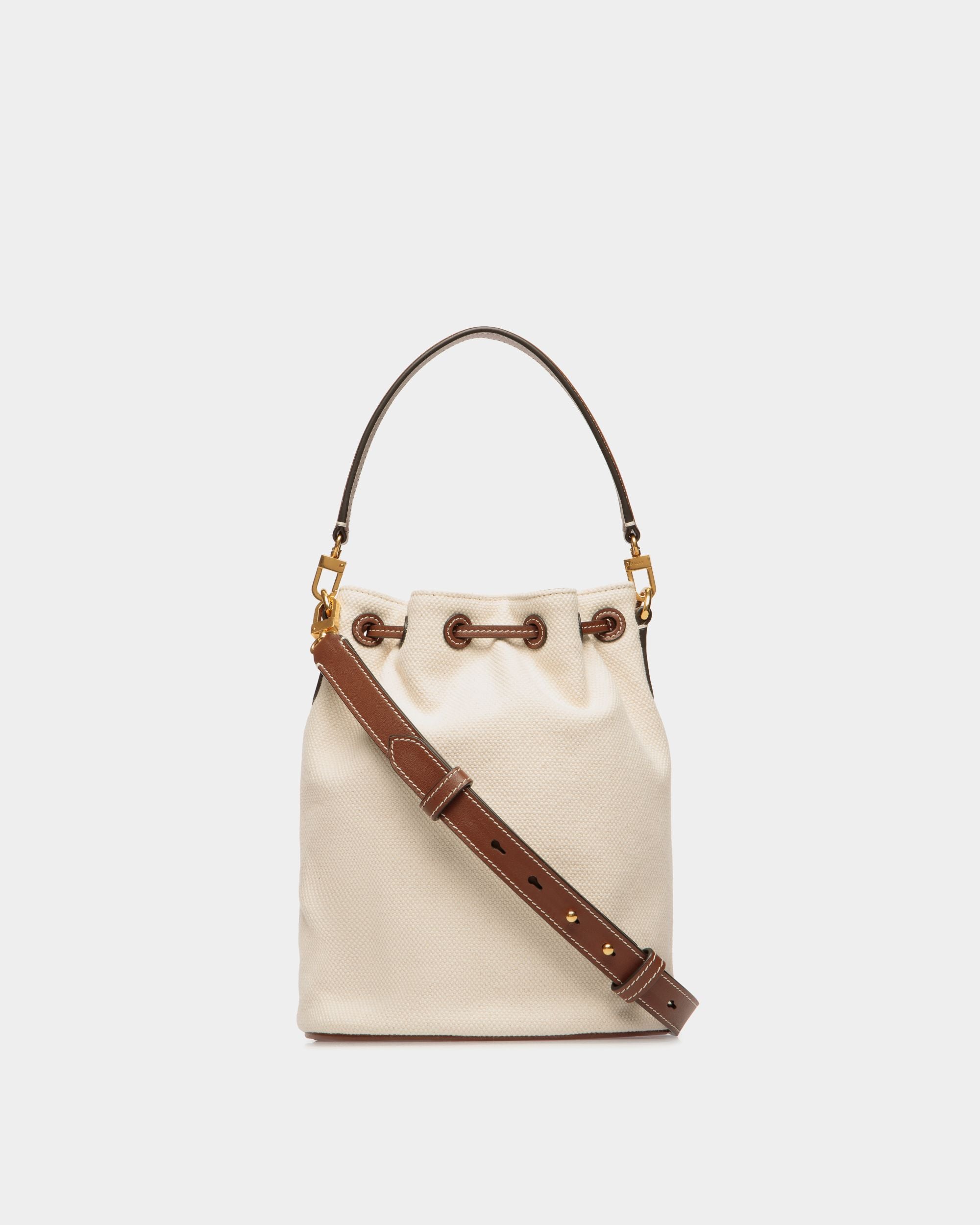 Borsa A Secchiello Akelei In Tela Color Naturale - Donna - Bally - 03