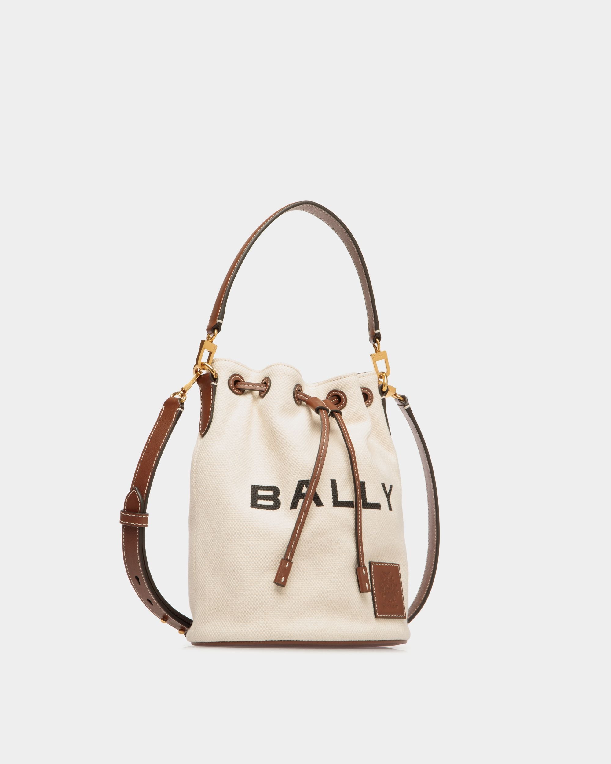 Borsa A Secchiello Akelei In Tela Color Naturale - Donna - Bally - 04