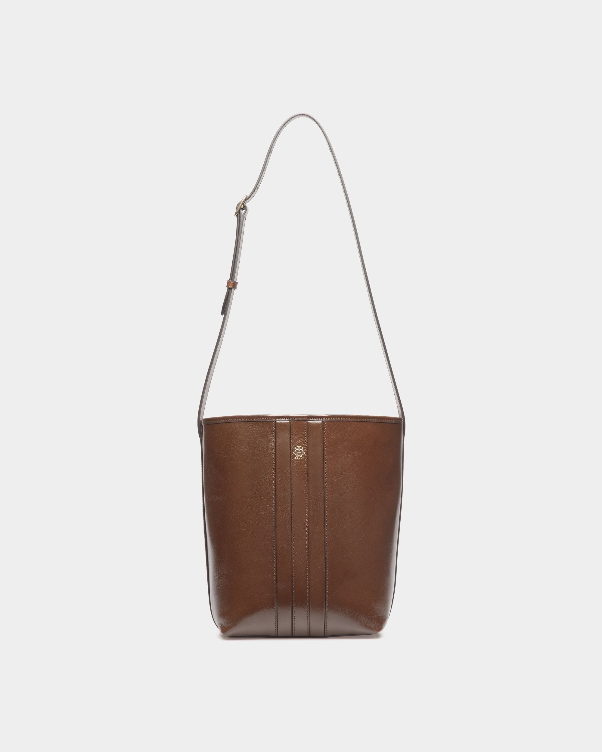 Borsa A Secchiello Beckett In Pelle Marron Glacé - Donna - Bally - 01