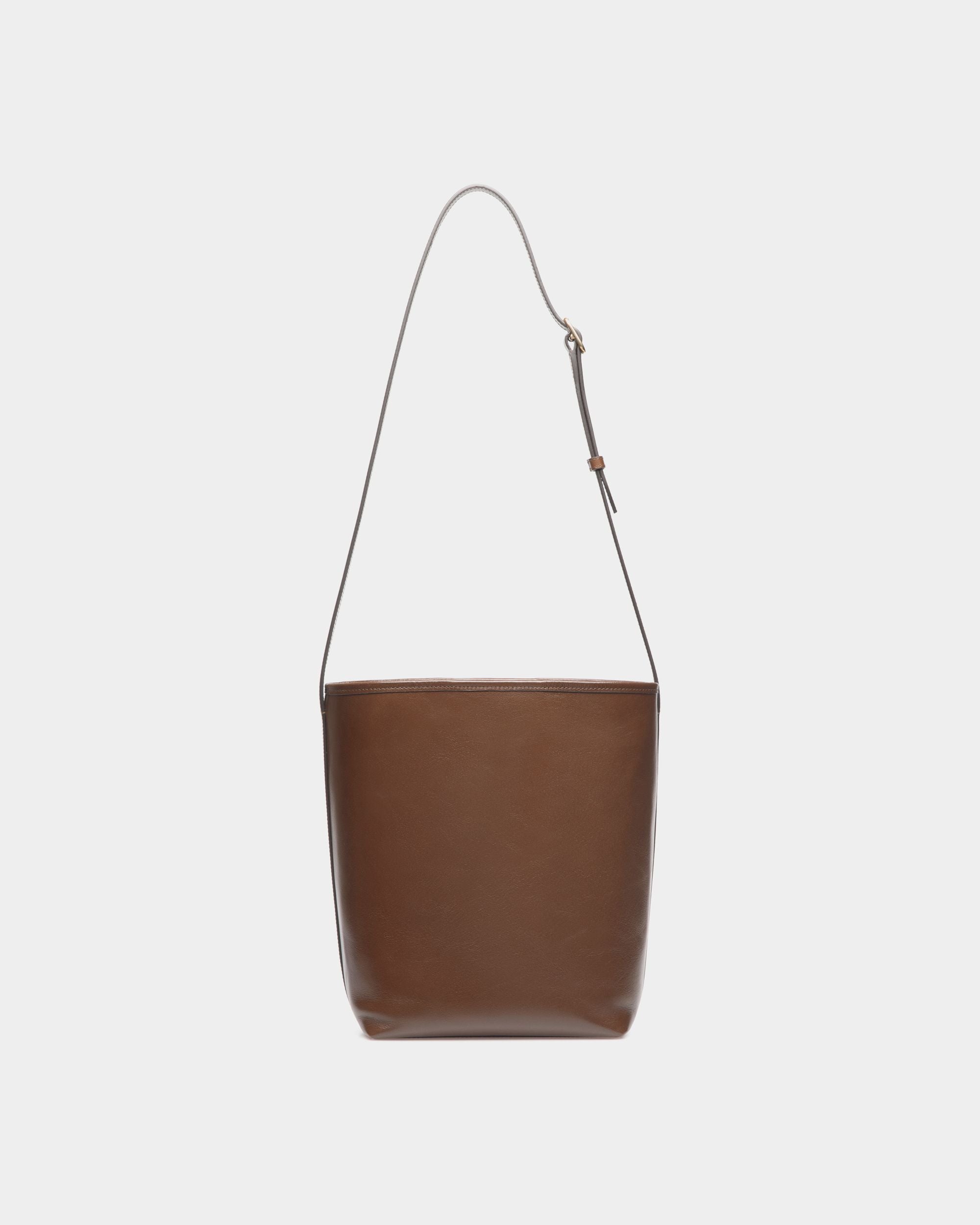 Borsa A Secchiello Beckett In Pelle Marron Glacé - Donna - Bally - 02