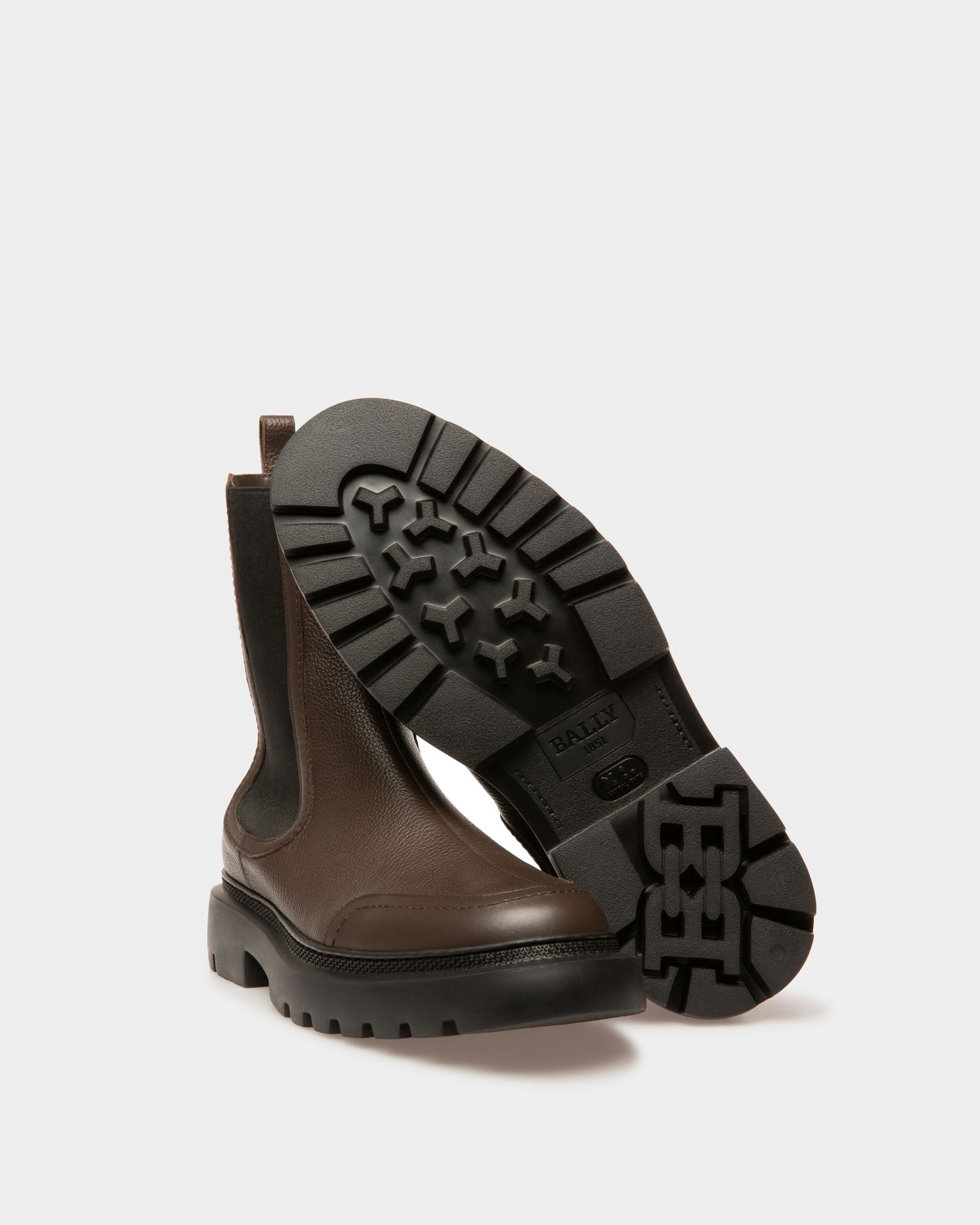 Ginny Flat Stivaletti In Pelle Marroni - Donna - Bally - 05
