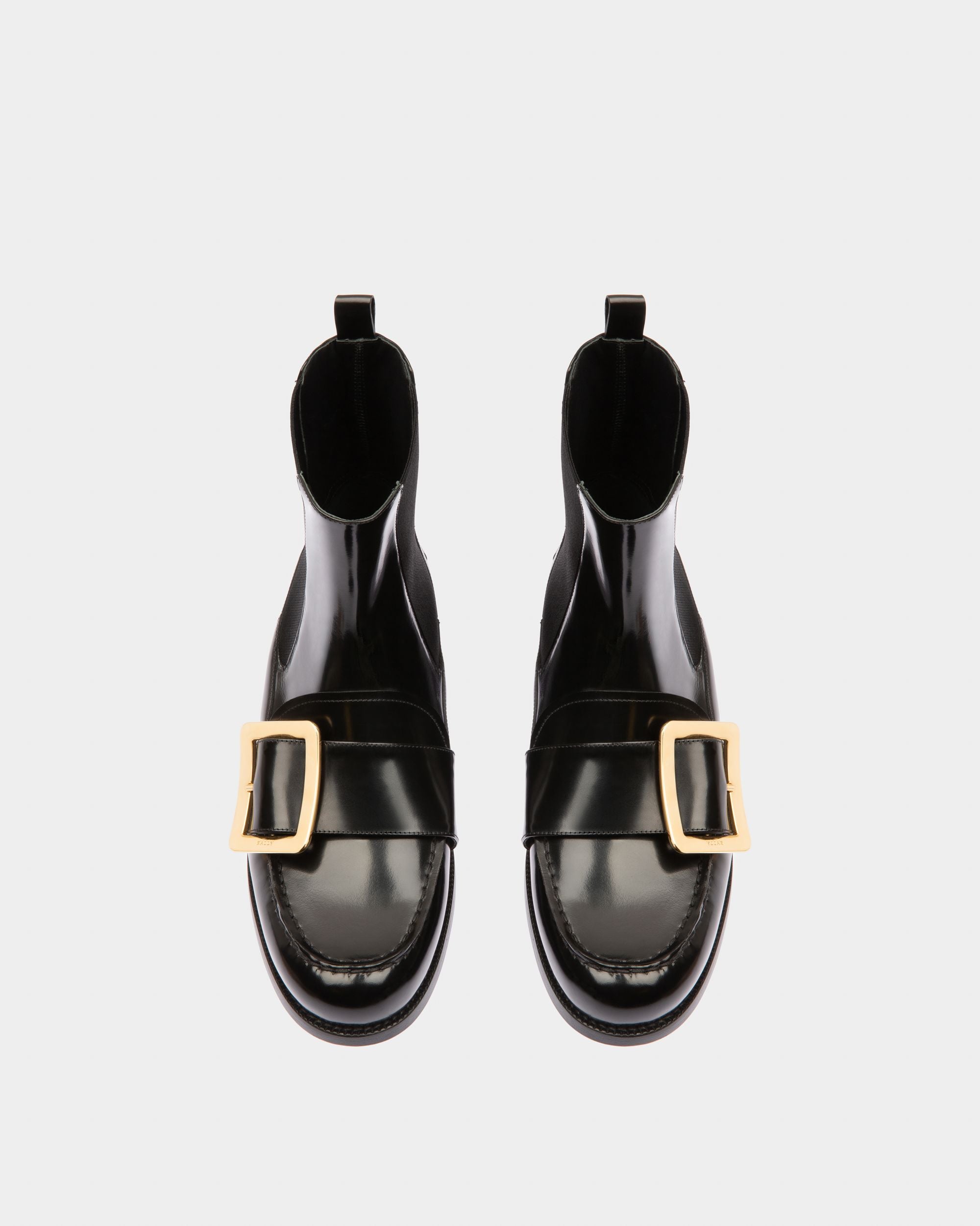 Clorine Stivaletto In Pelle E Tessuto Elastico Nero - Donna - Bally - 02
