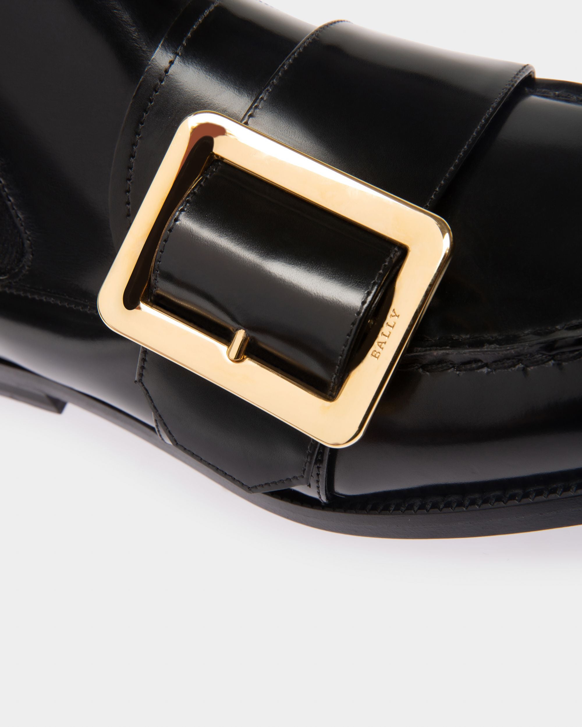 Clorine Stivaletto In Pelle E Tessuto Elastico Nero - Donna - Bally - 05