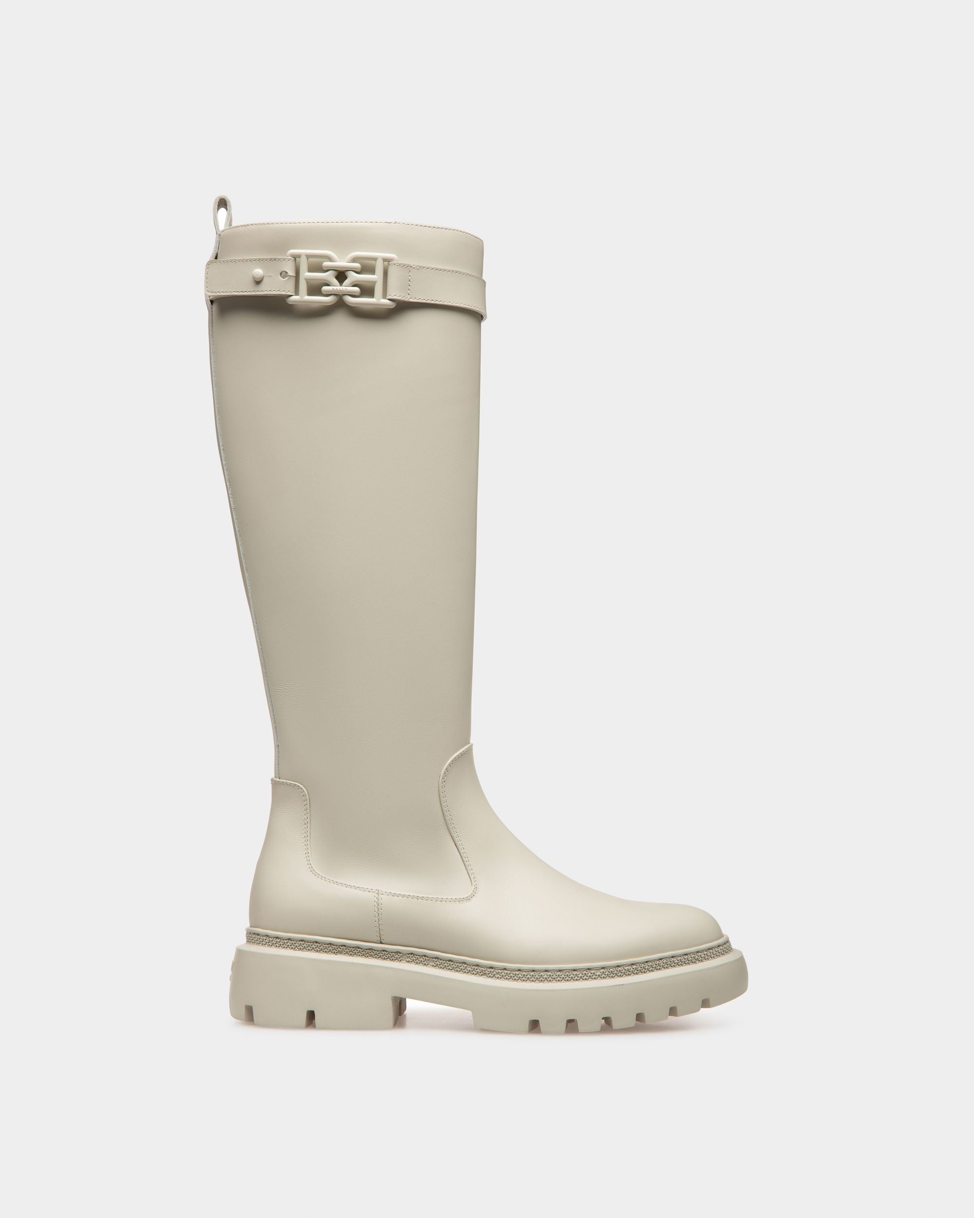 Gaila Stivali In Pelle Colore Bianco Polvere - Donna - Bally - 01