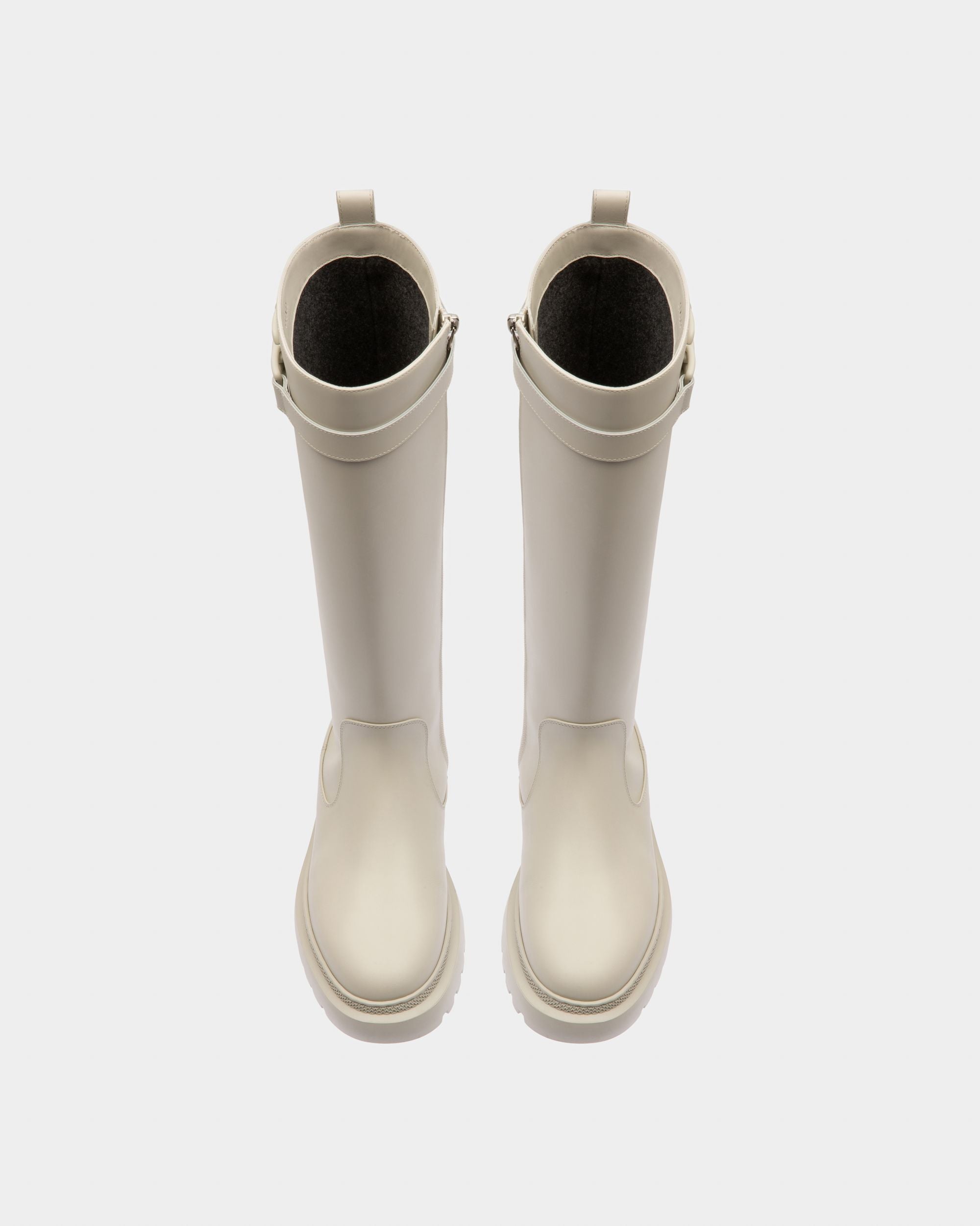 Gaila Stivali In Pelle Colore Bianco Polvere - Donna - Bally - 02