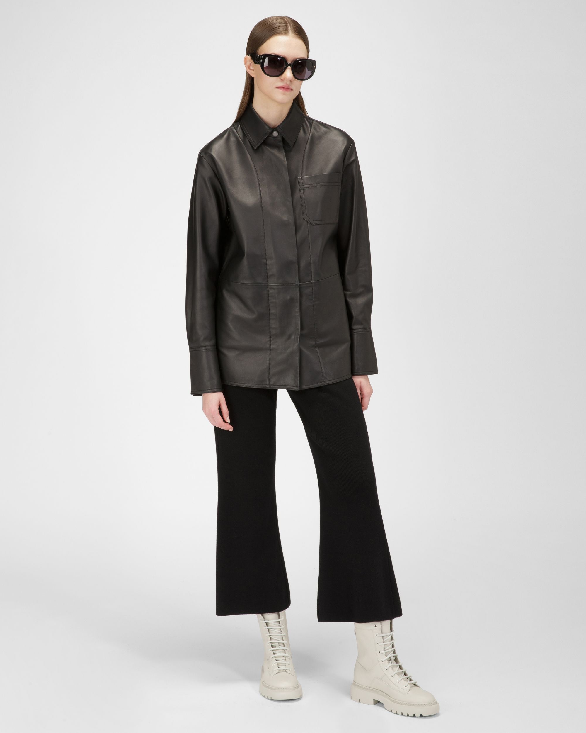 Gioele Stivaletti In Pelle Bianco Polvere - Donna - Bally - 03