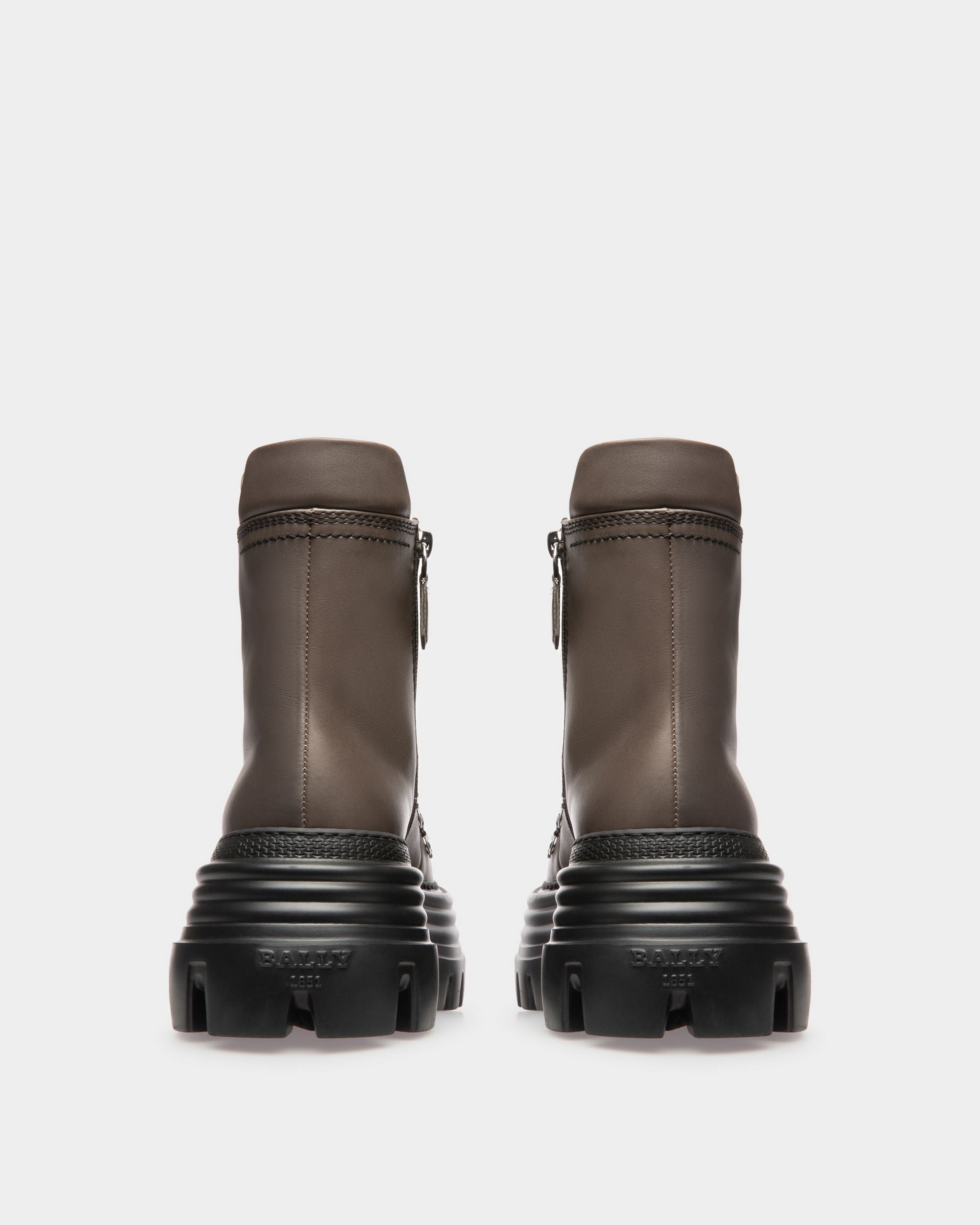 Graciella Stivaletti In Pelle Verde Militare - Donna - Bally - 04
