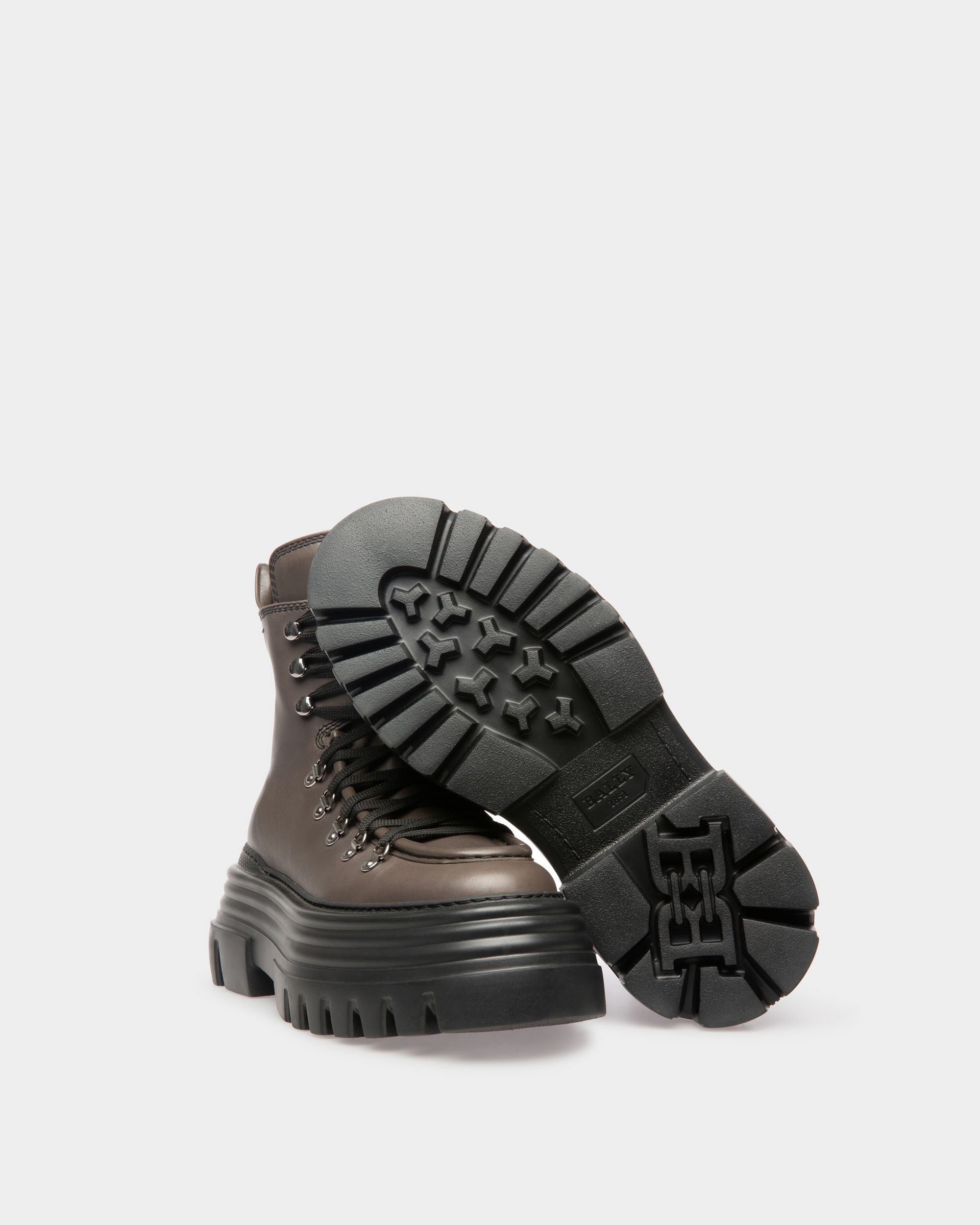 Graciella Stivaletti In Pelle Verde Militare - Donna - Bally - 05