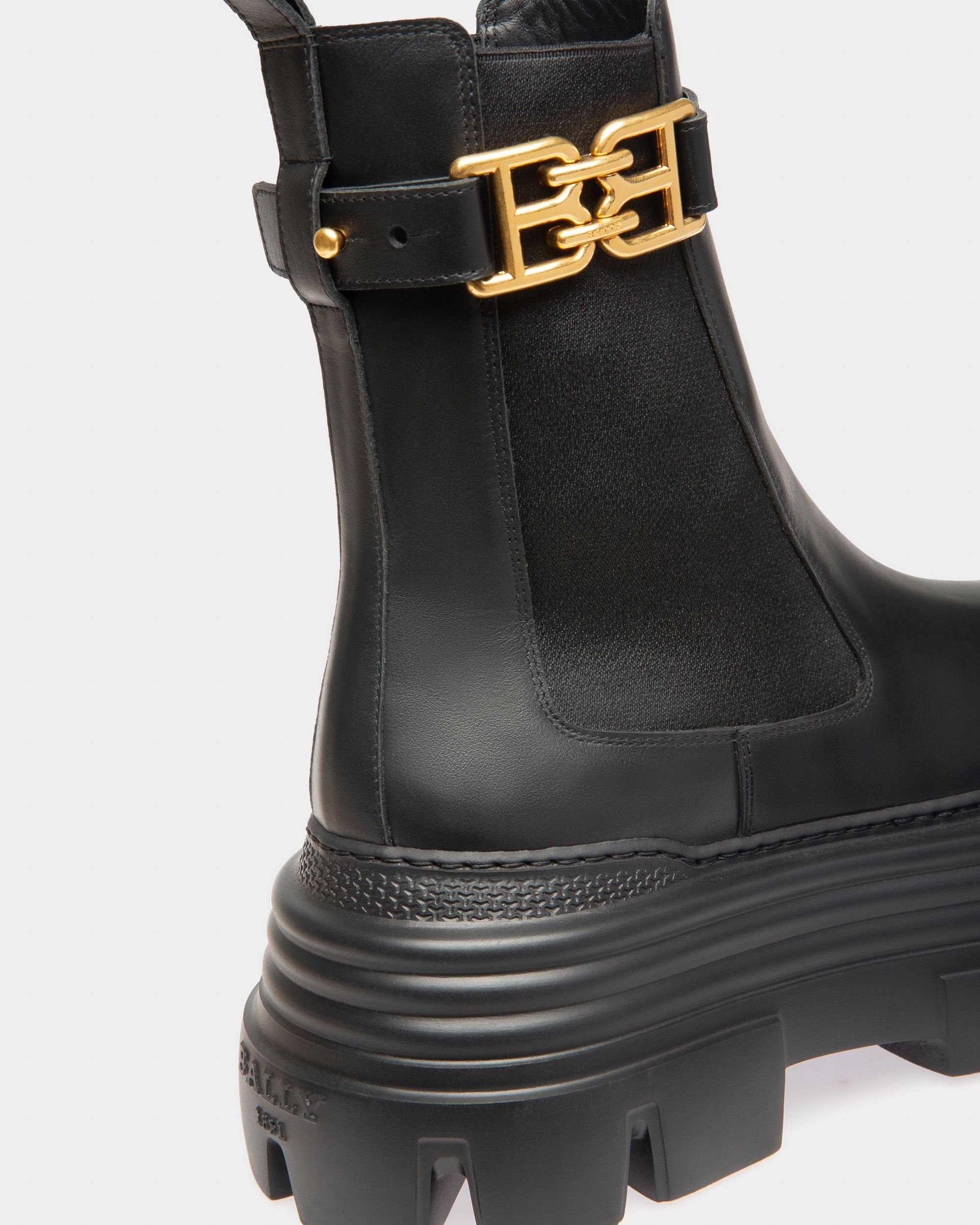 Greby Stivaletti In Pelle Nera - Donna - Bally - 05