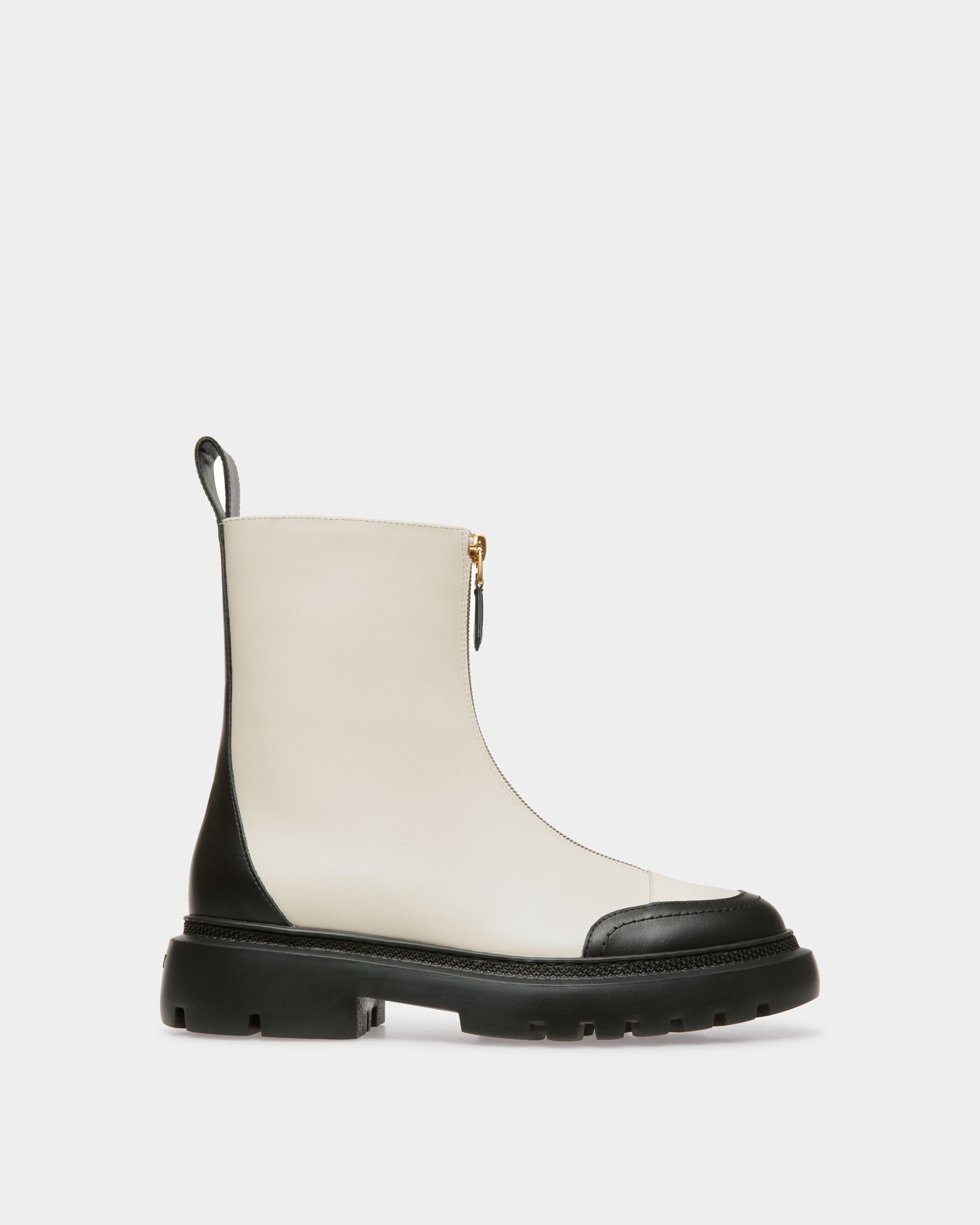 Giuli Stivaletto In Pelle Avorio - Donna - Bally - 01