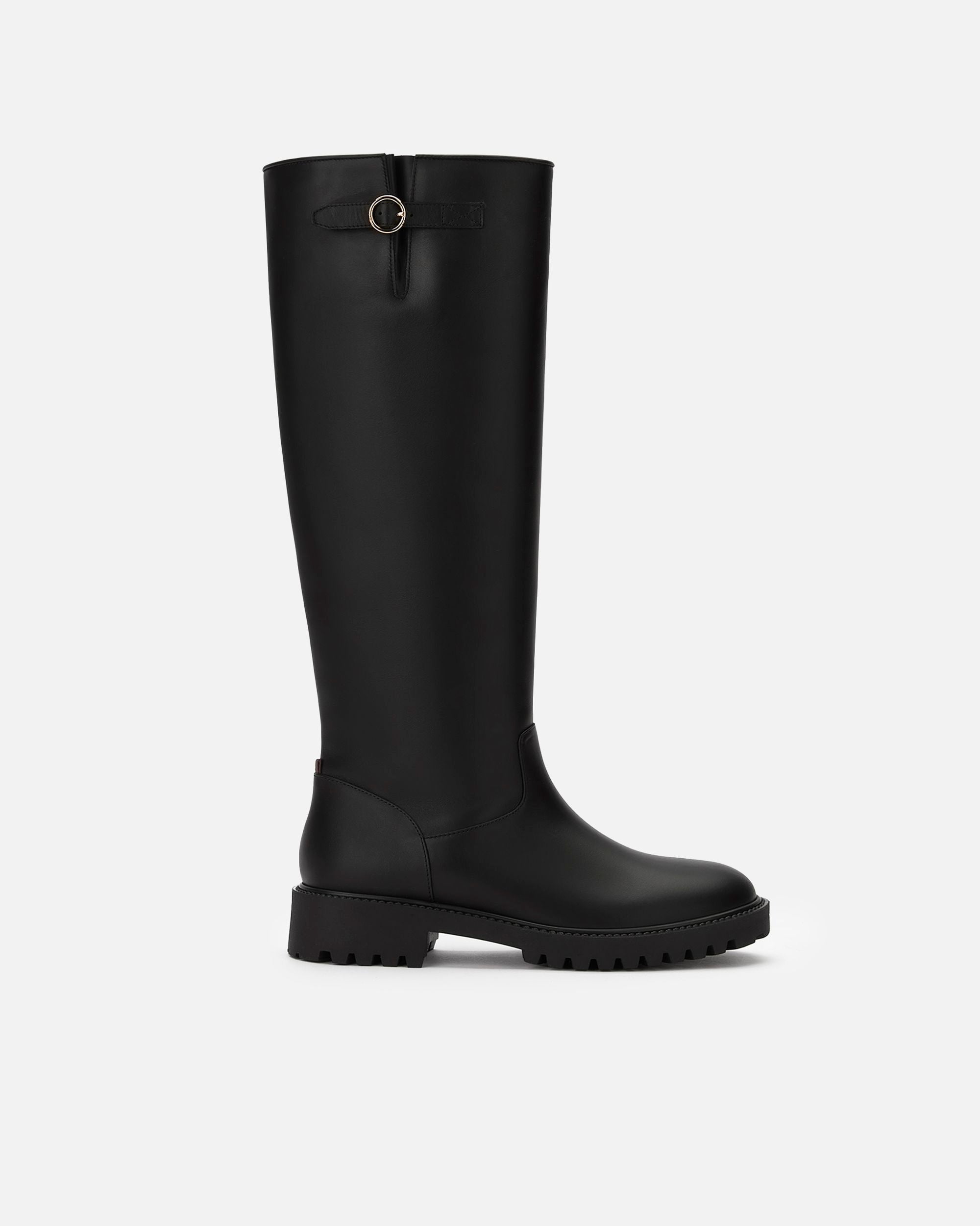 Stivale Alto In Pelle Nera - Donna - Bally - 01