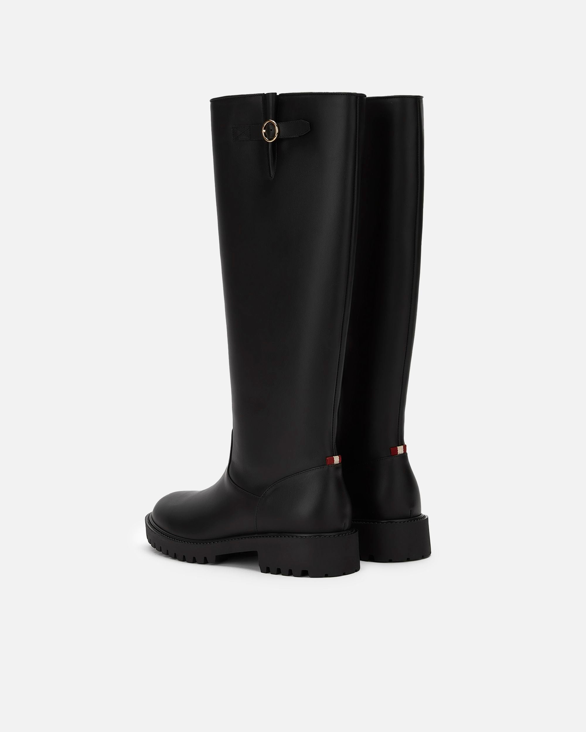 Women's Black Leather Boots - Donna - Bally - 03